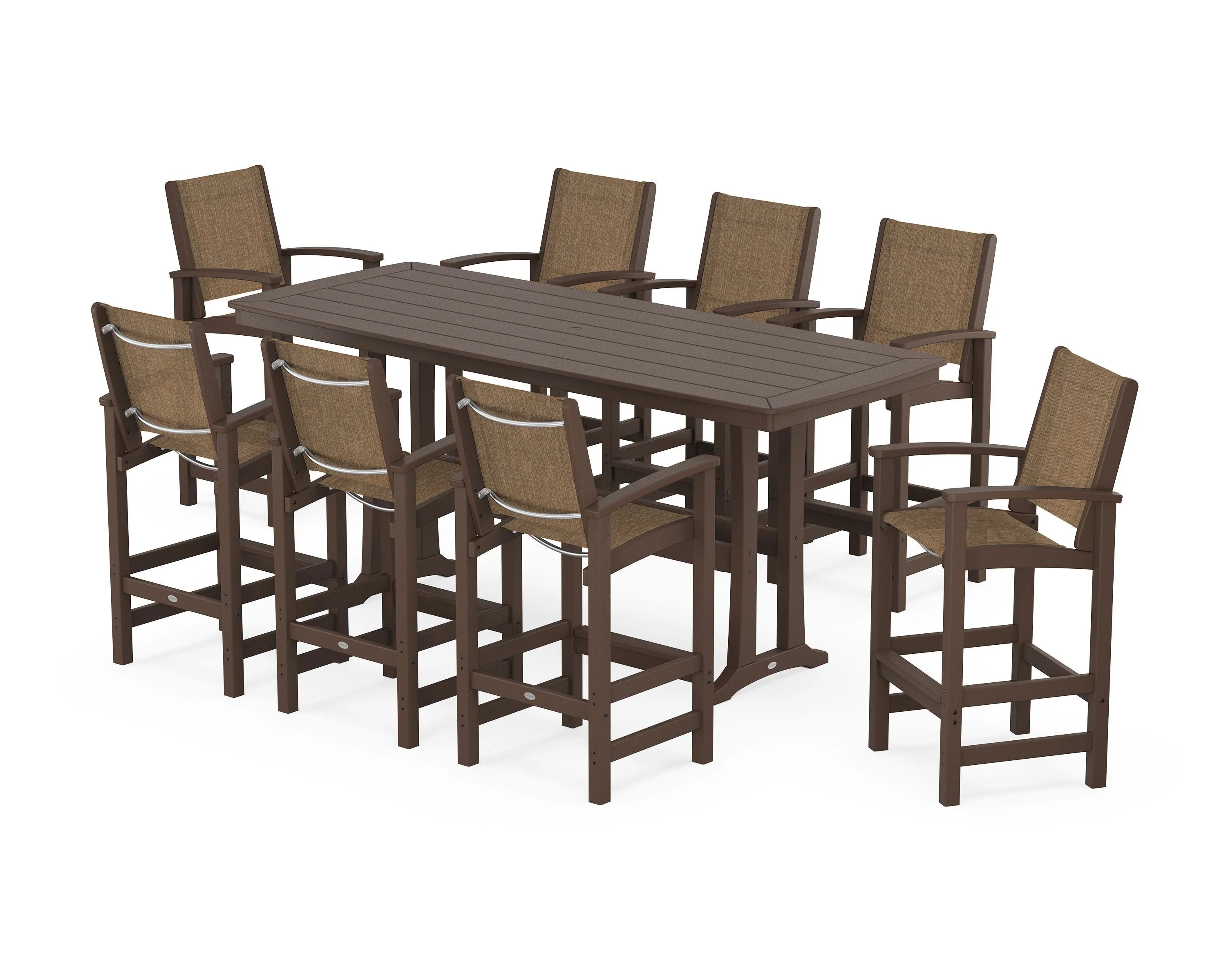 Coastal 9-Piece Bar Set with Trestle Legs - Image 25
