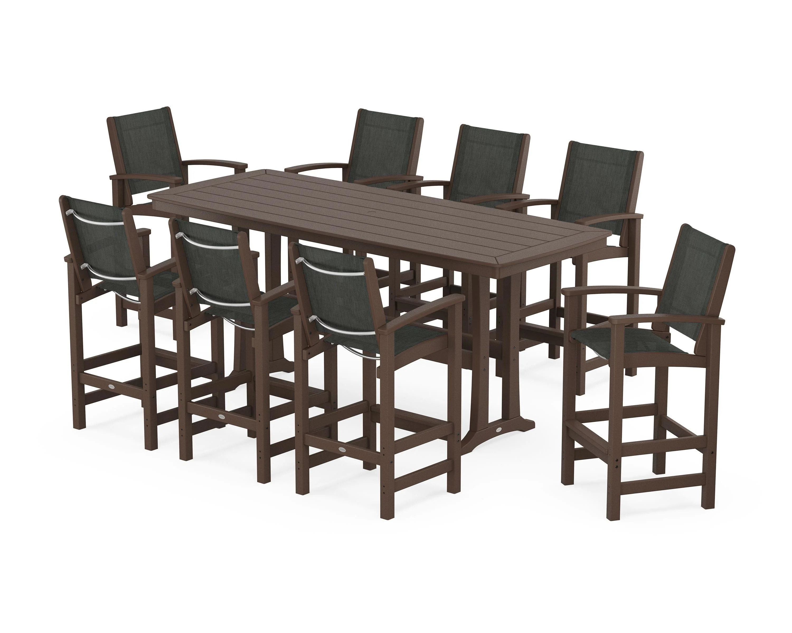 Coastal 9-Piece Bar Set with Trestle Legs - Image 26