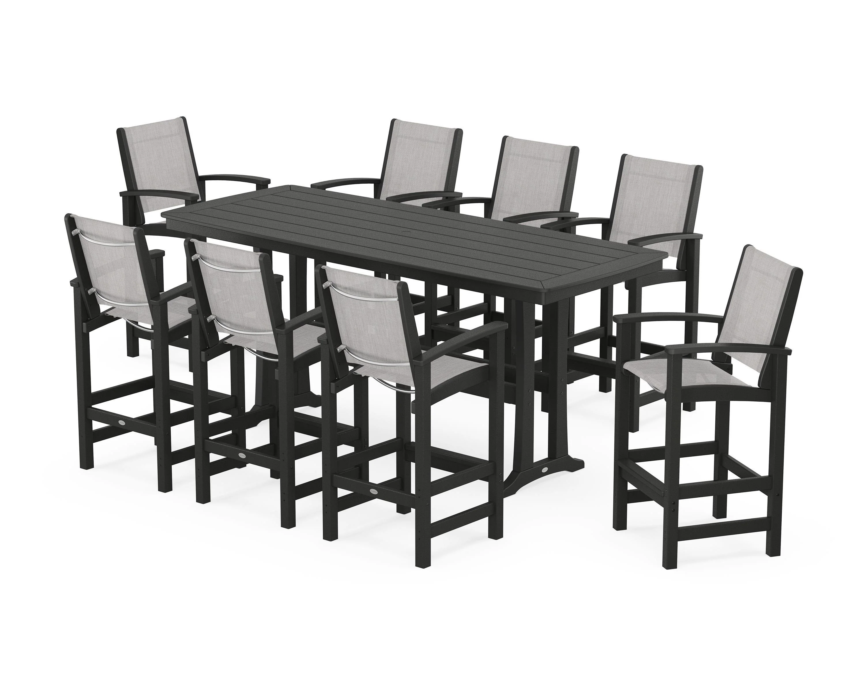 Coastal 9-Piece Bar Set with Trestle Legs - Image 33