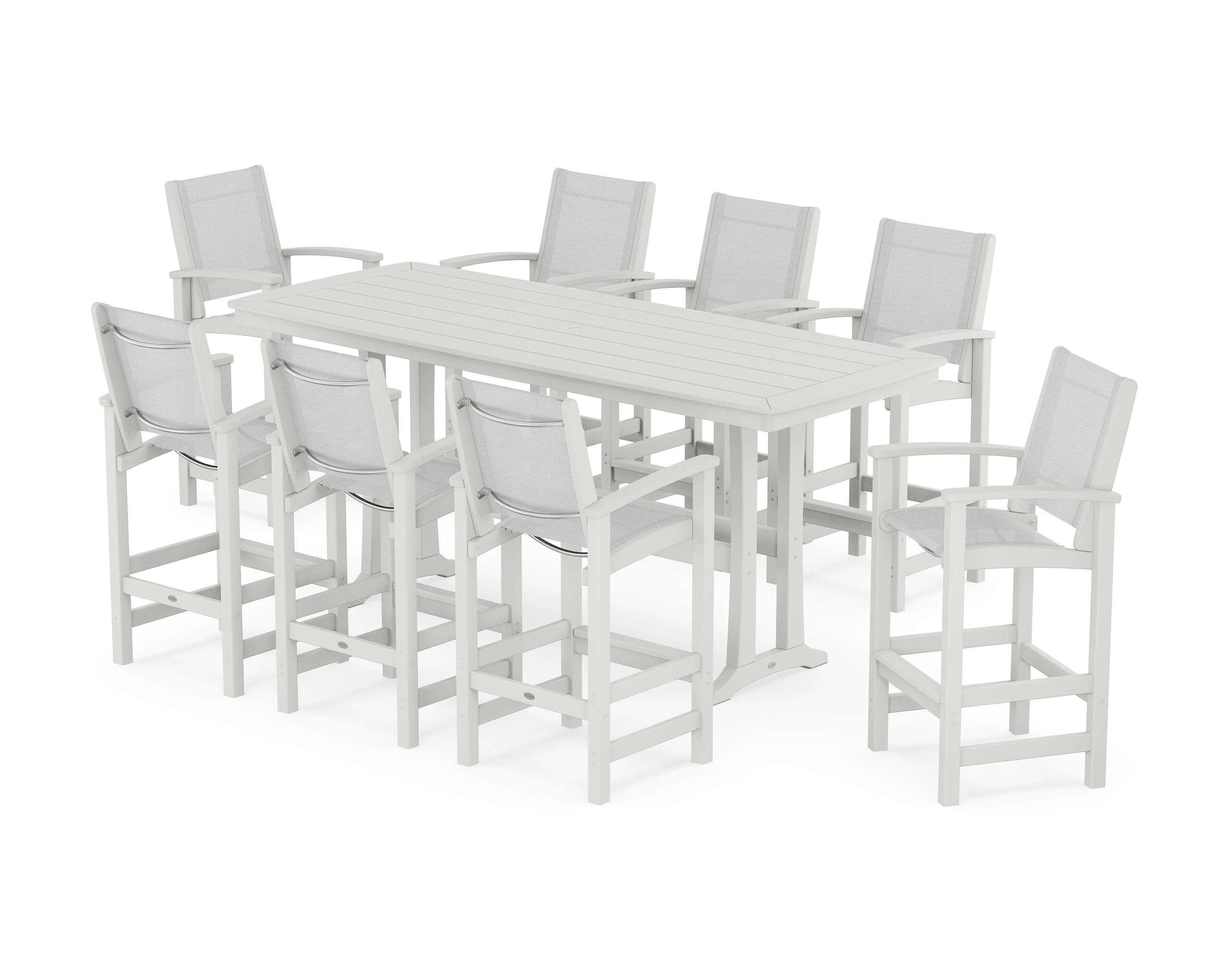 Coastal 9-Piece Bar Set with Trestle Legs - Image 35