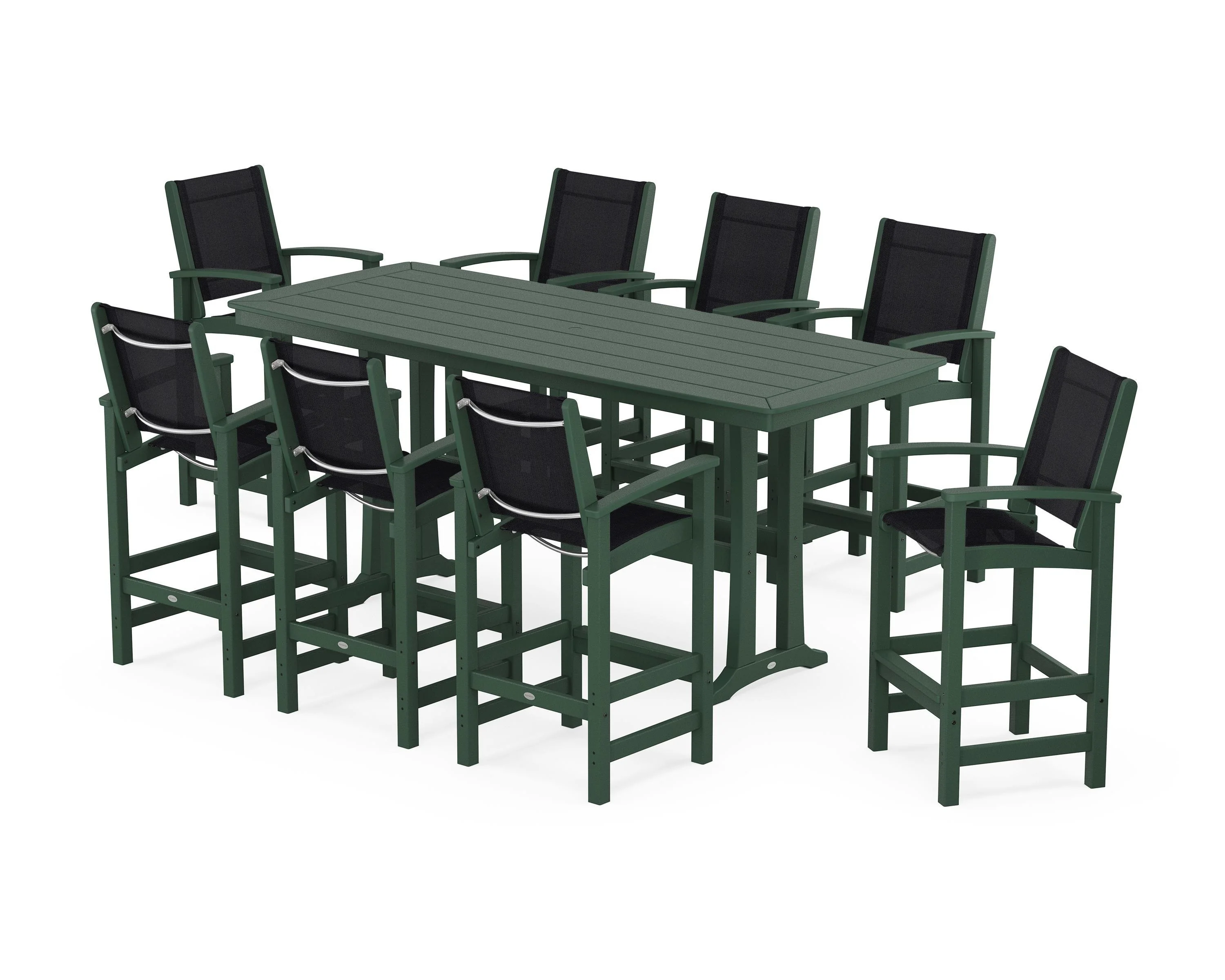 Coastal 9-Piece Bar Set with Trestle Legs - Image 44