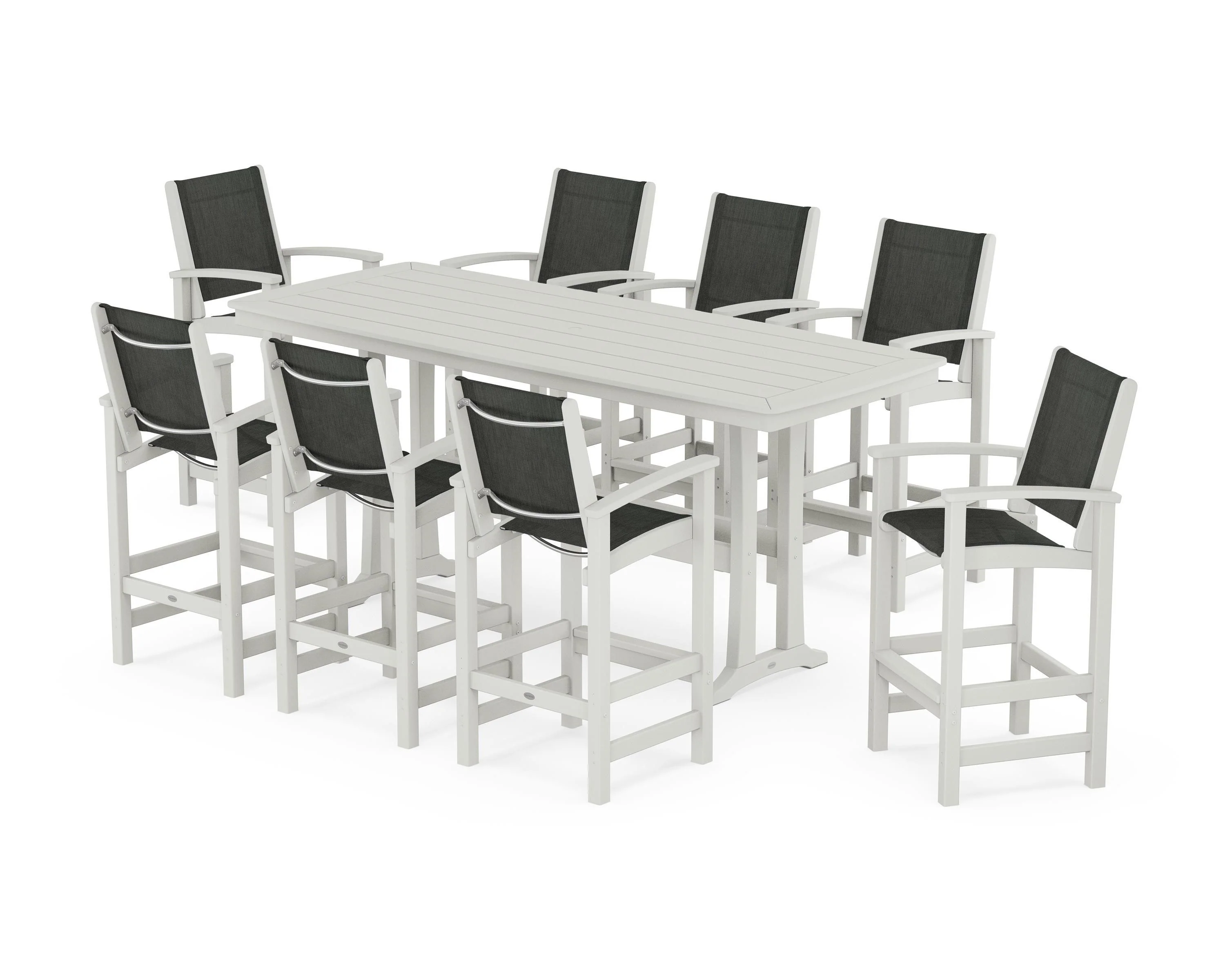 Coastal 9-Piece Bar Set with Trestle Legs - Image 47