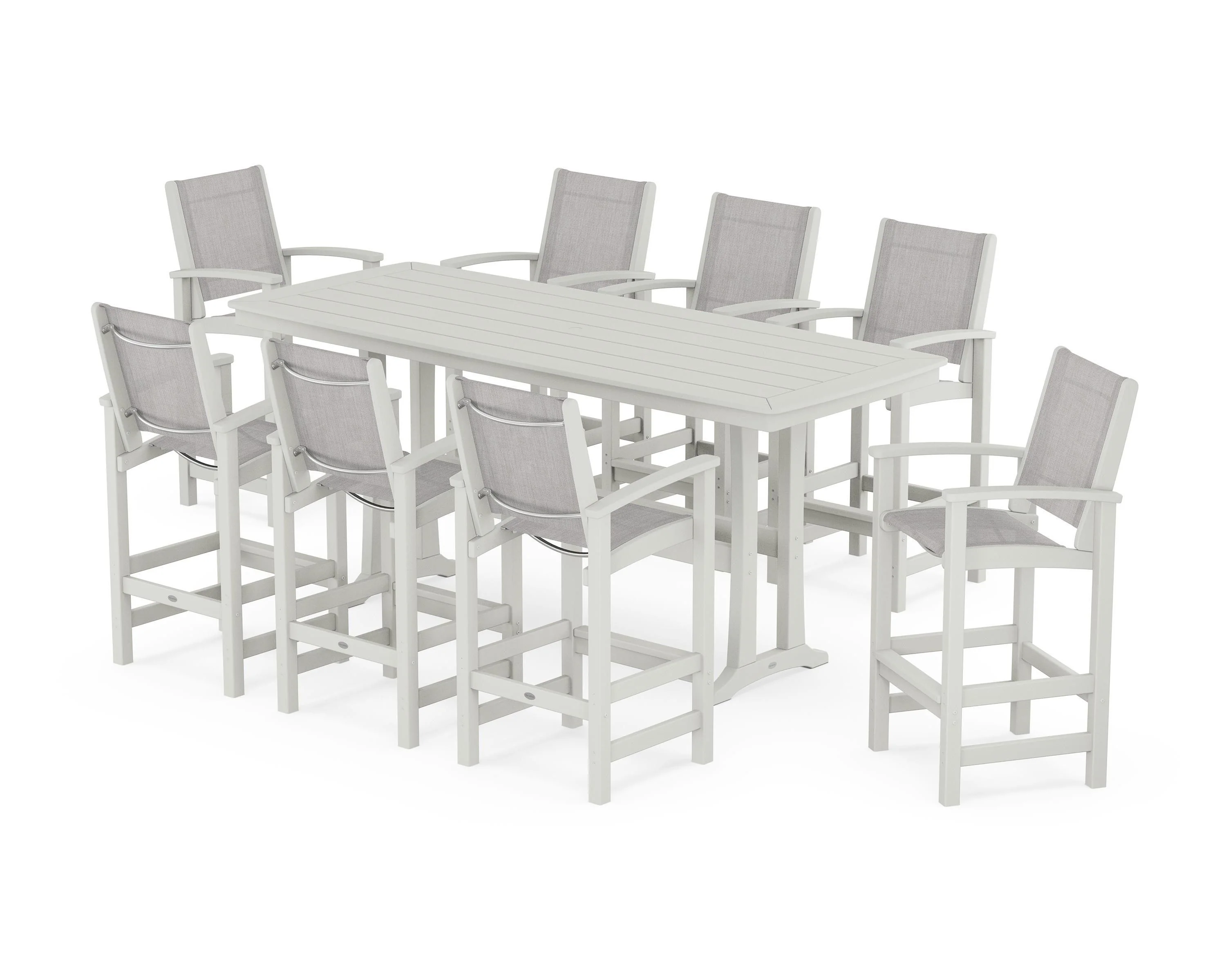 Coastal 9-Piece Bar Set with Trestle Legs - Image 58