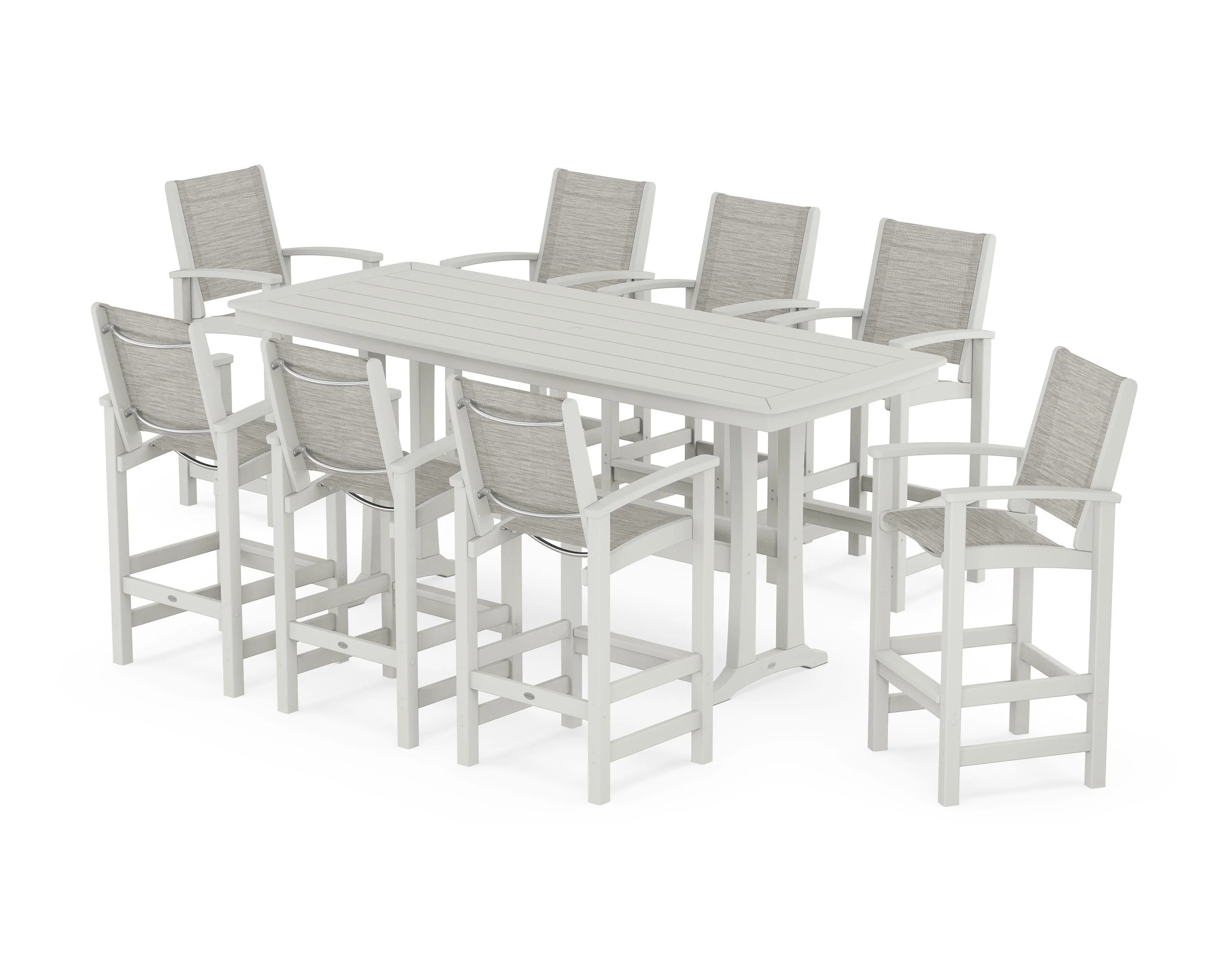 Coastal 9-Piece Bar Set with Trestle Legs - Image 76