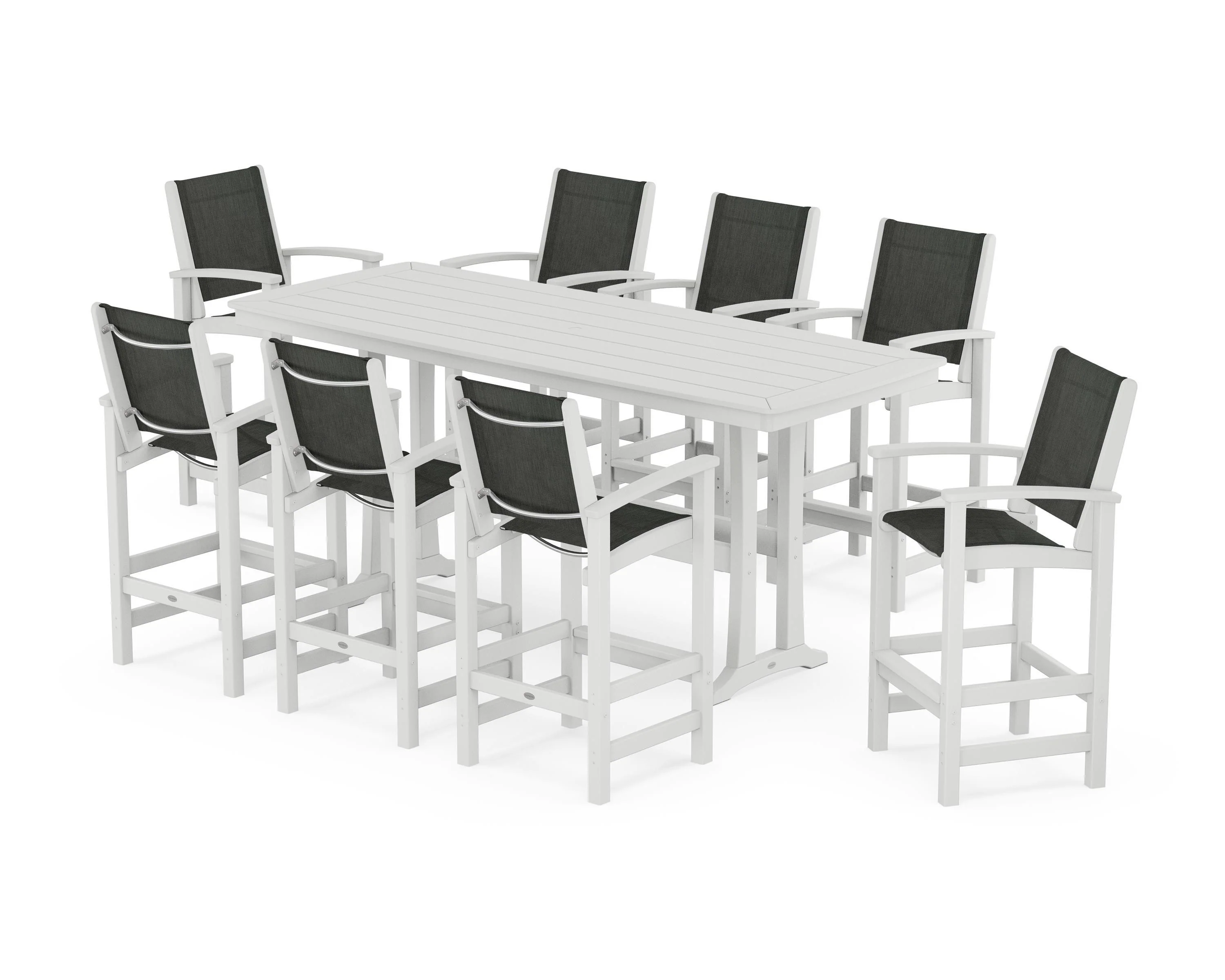 Coastal 9-Piece Bar Set with Trestle Legs - Image 83