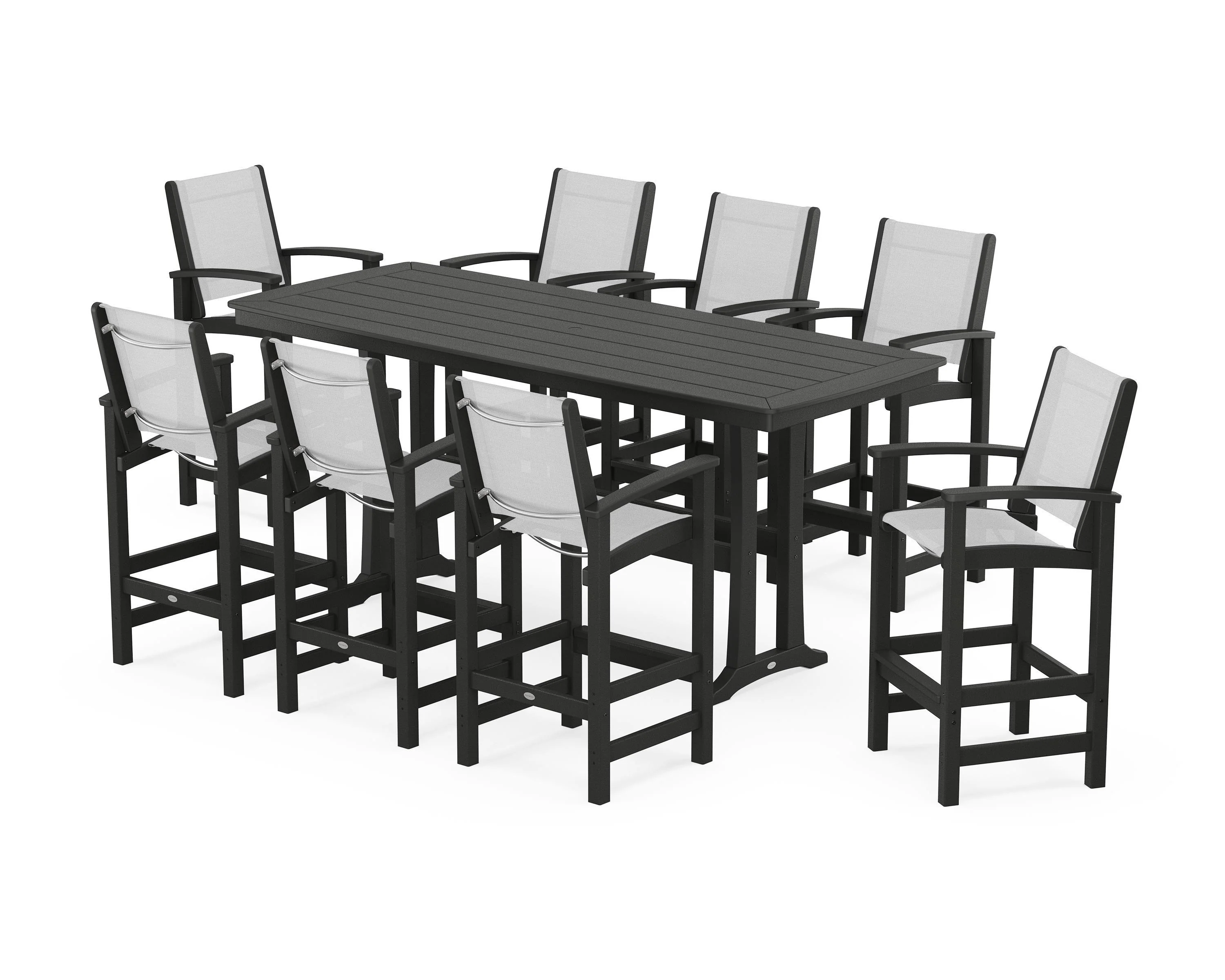 Coastal 9-Piece Bar Set with Trestle Legs - Image 84