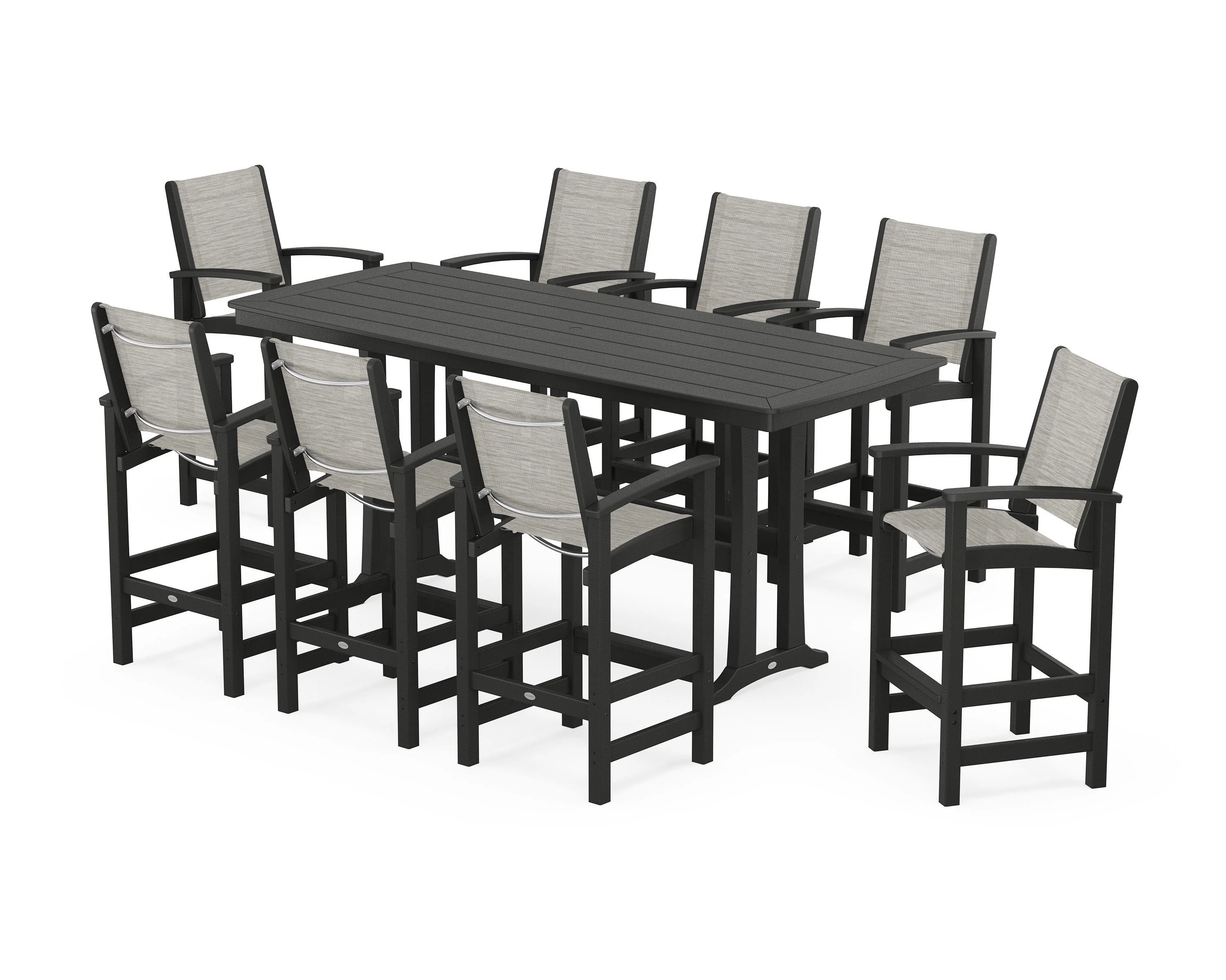 Coastal 9-Piece Bar Set with Trestle Legs - Image 95