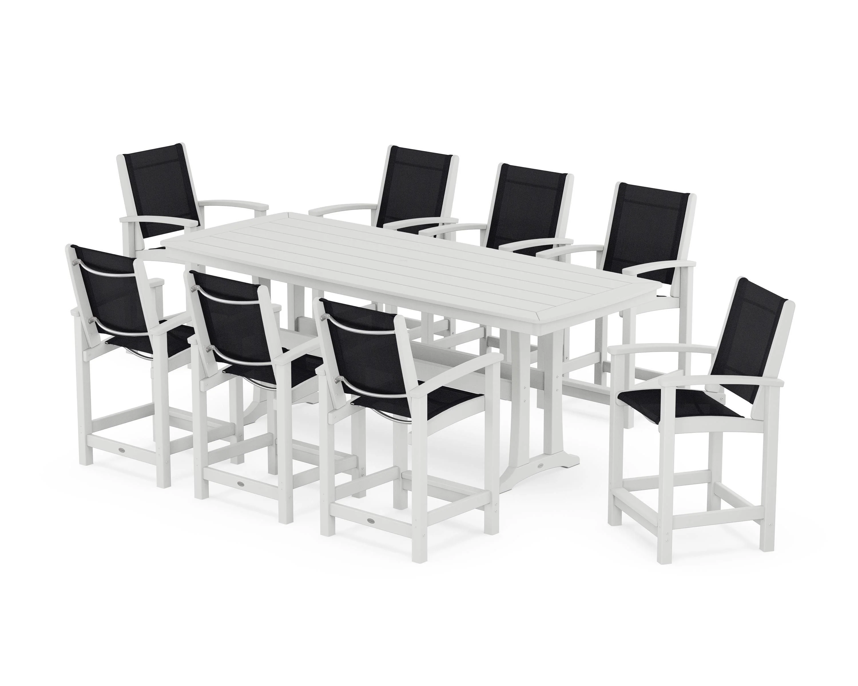 Coastal 9-Piece Counter Set with Trestle Legs - Image 116