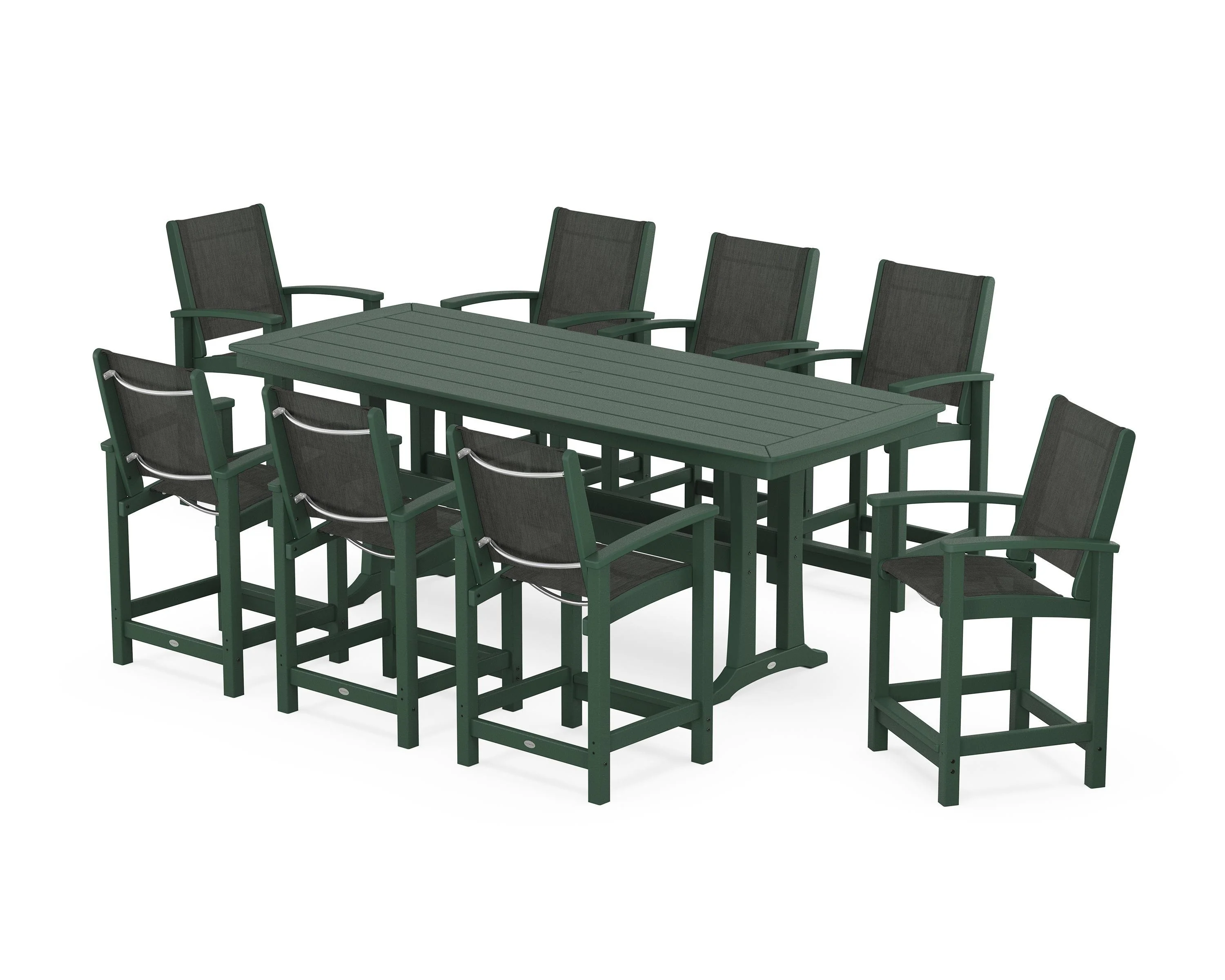 Coastal 9-Piece Counter Set with Trestle Legs - Image 120