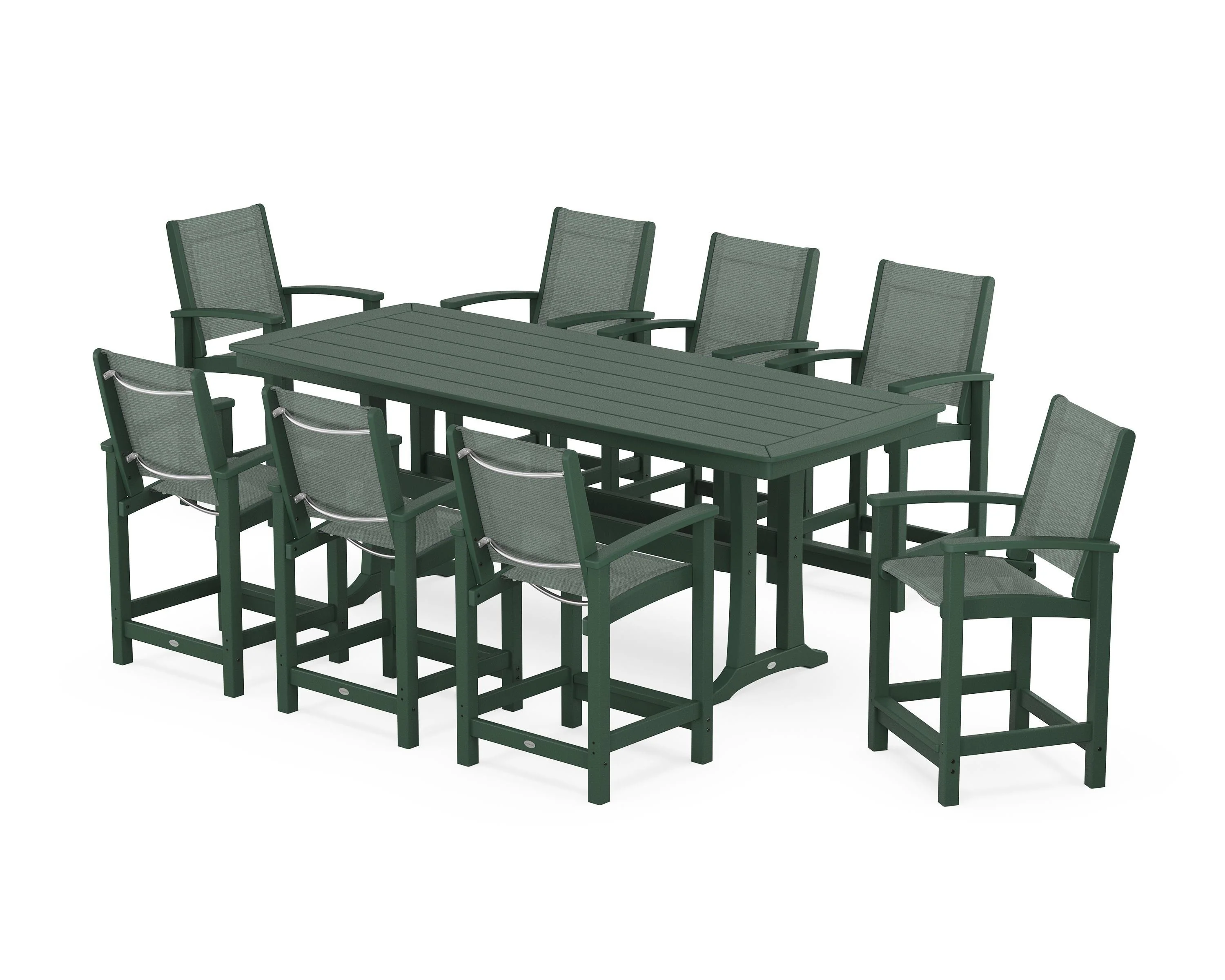 Coastal 9-Piece Counter Set with Trestle Legs - Image 121