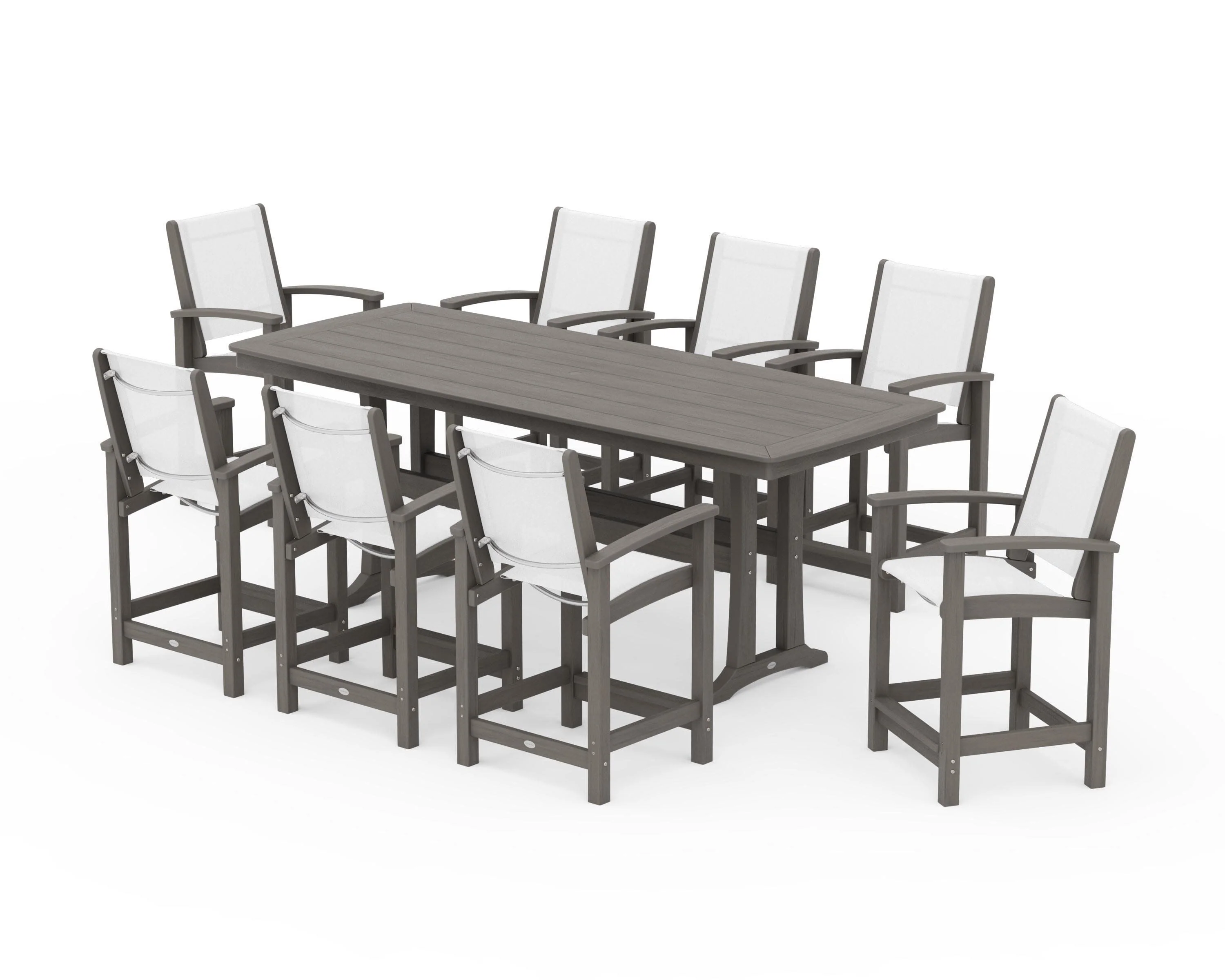 Coastal 9-Piece Counter Set with Trestle Legs - Image 148