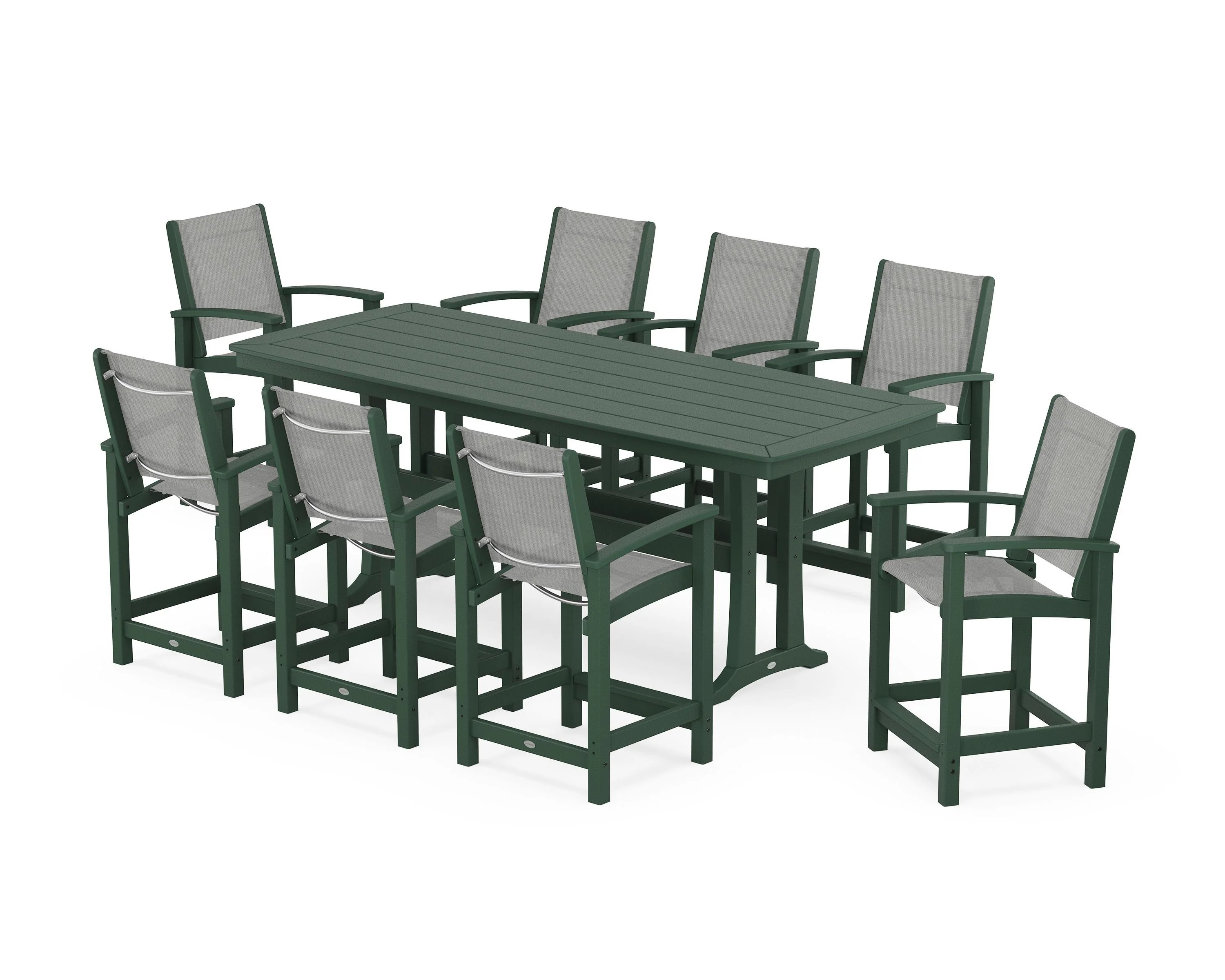 Coastal 9-Piece Counter Set with Trestle Legs - Image 39