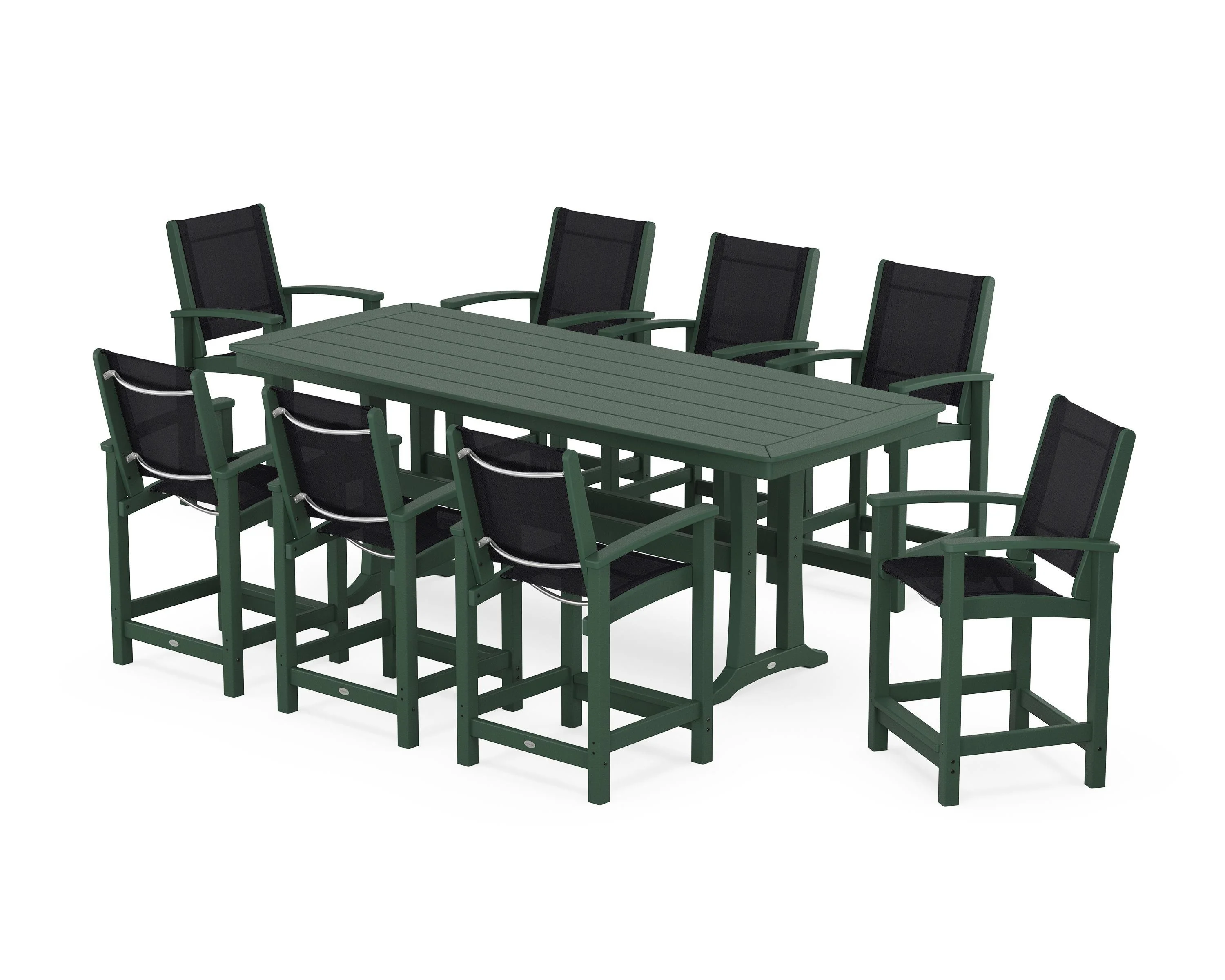 Coastal 9-Piece Counter Set with Trestle Legs - Image 73