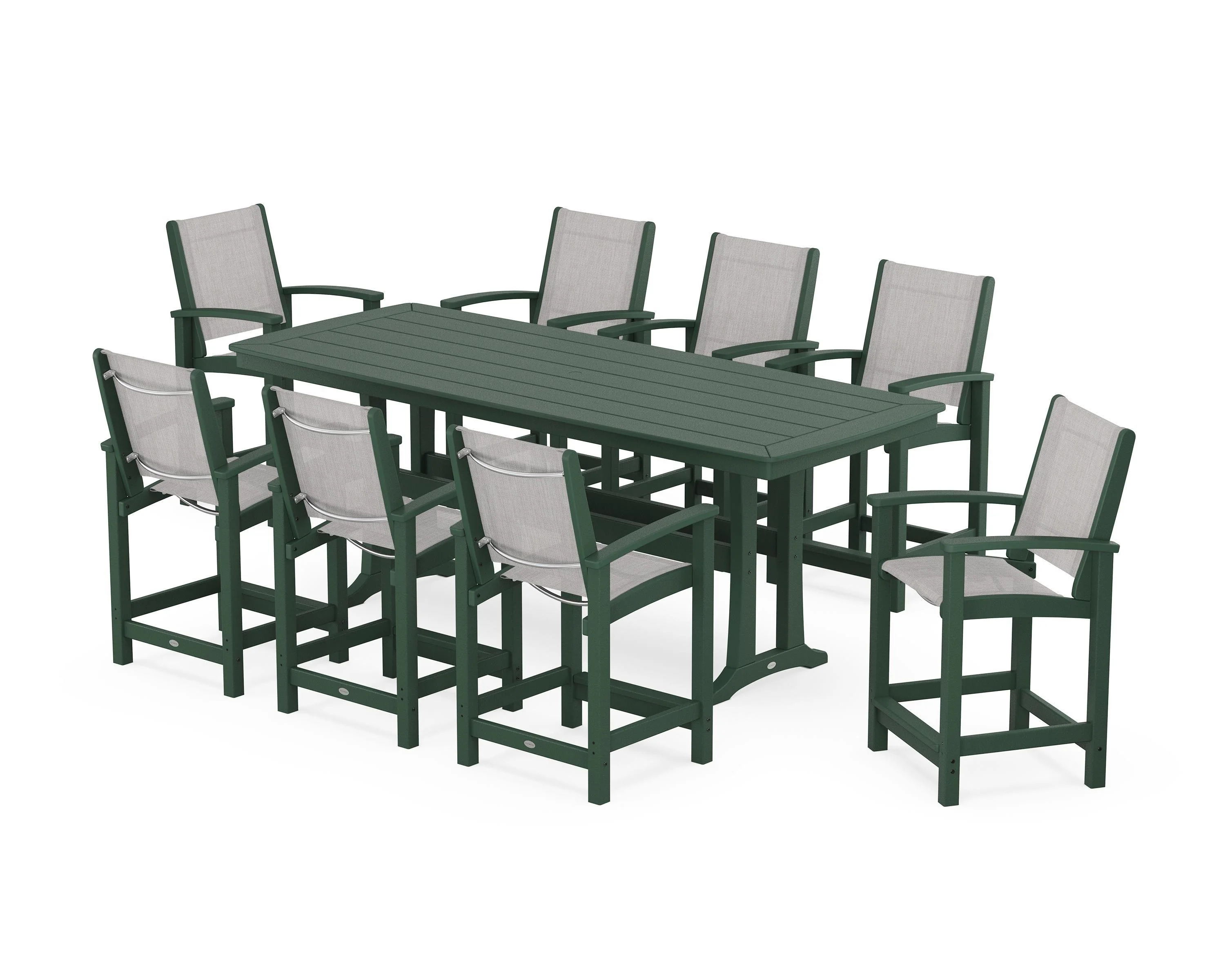 Coastal 9-Piece Counter Set with Trestle Legs - Image 83
