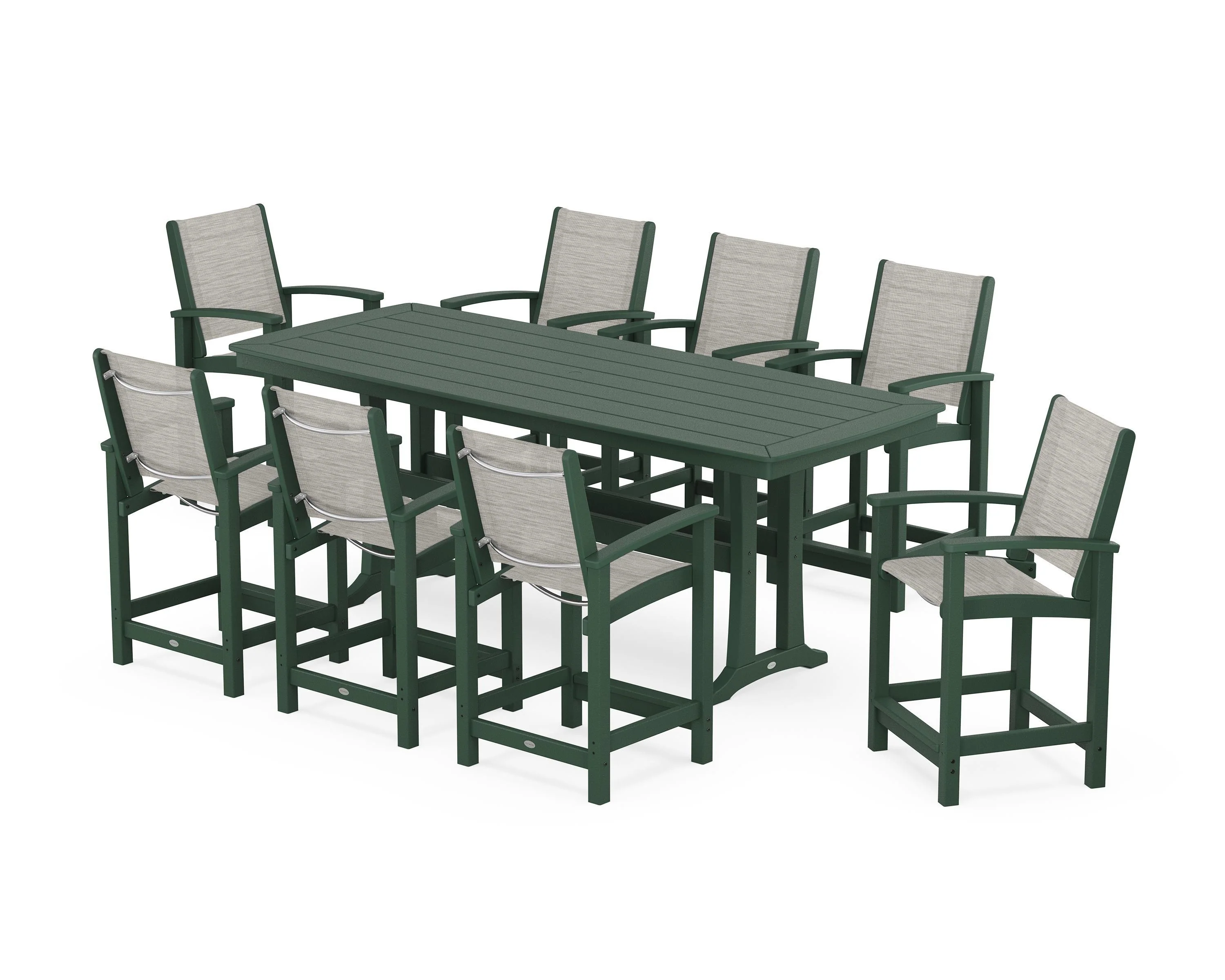 Coastal 9-Piece Counter Set with Trestle Legs - Image 84