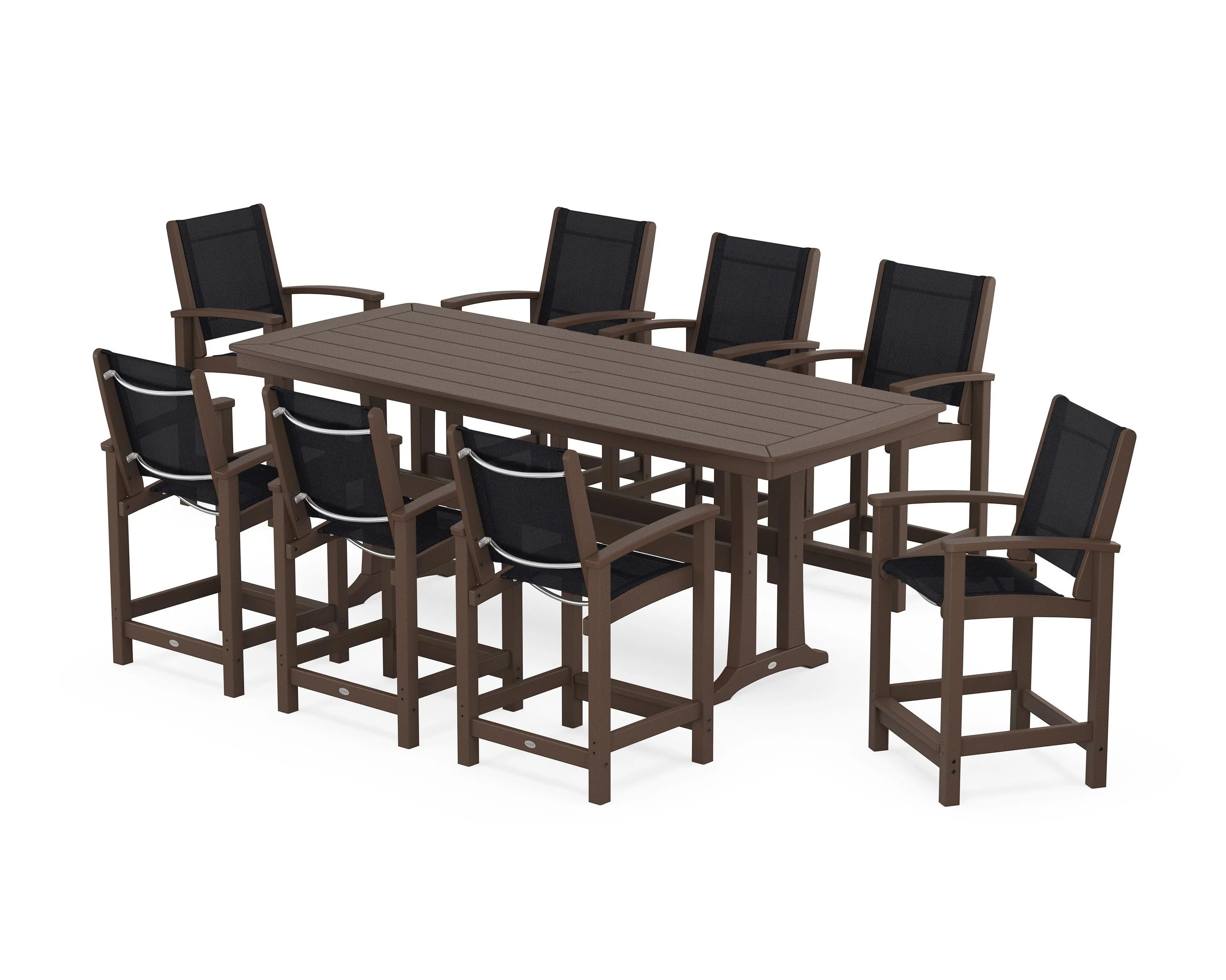 Coastal 9-Piece Counter Set with Trestle Legs - Image 93