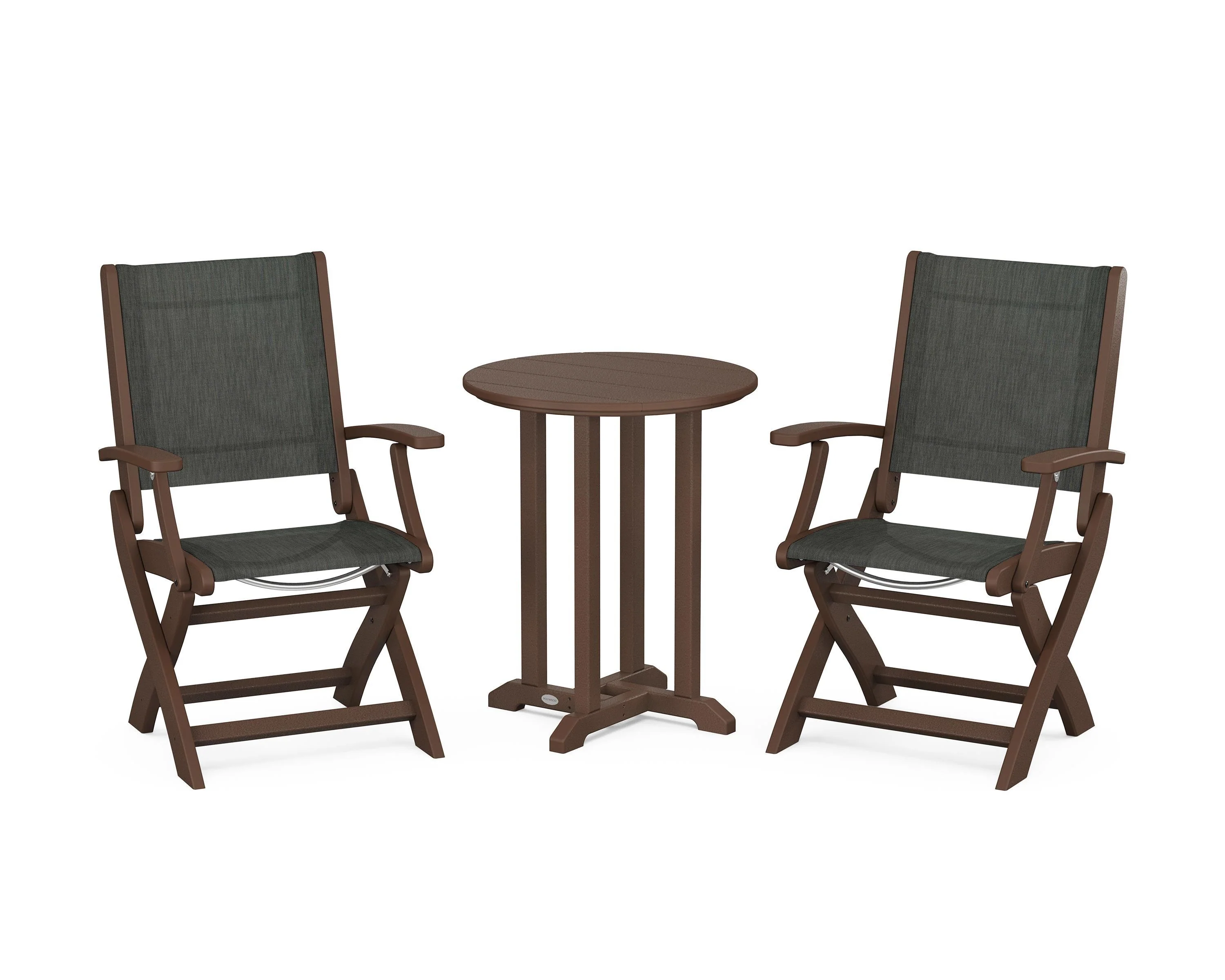 Coastal Folding 3-Piece Round Bistro Dining Set - Image 71