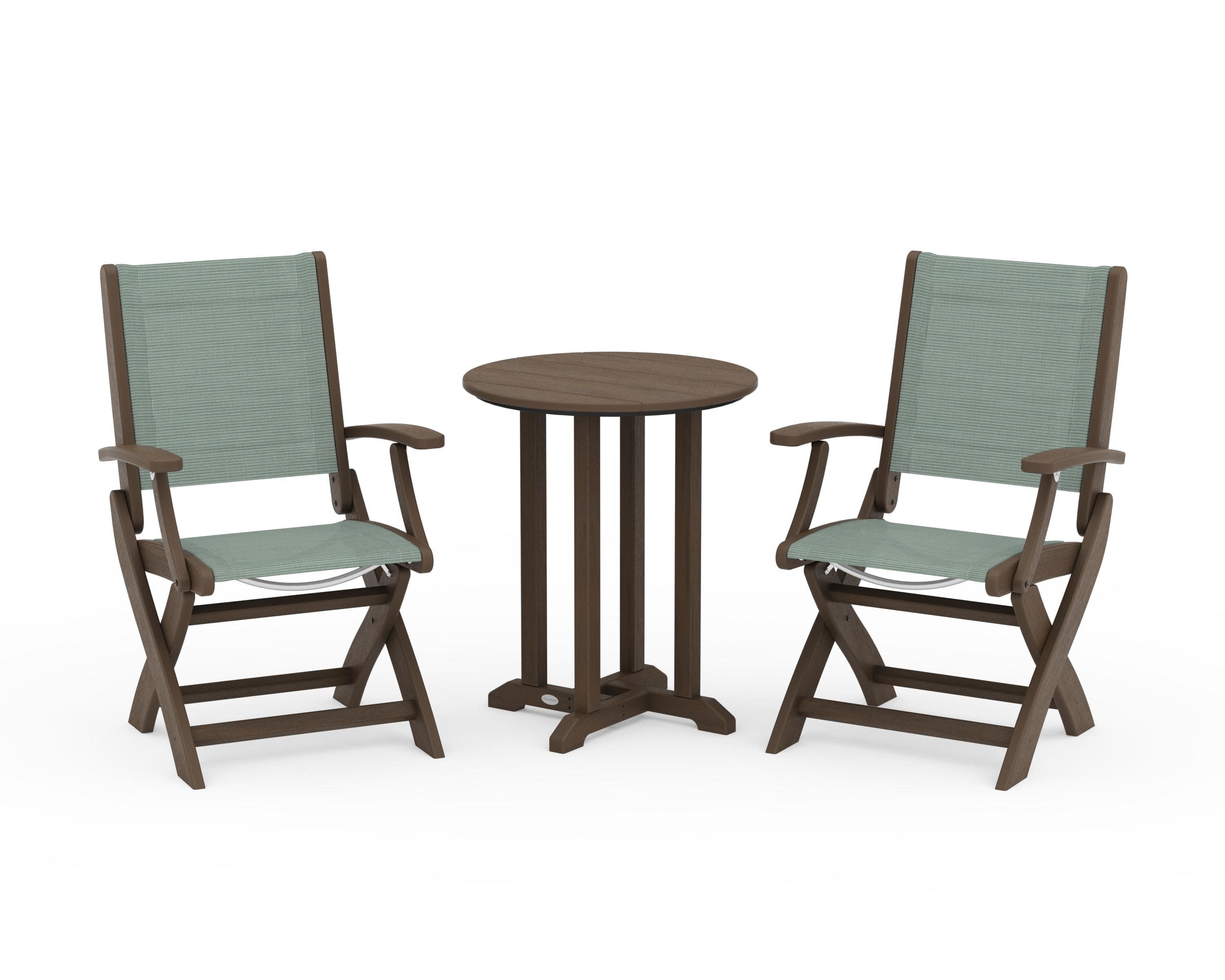Coastal Folding 3-Piece Round Bistro Dining Set - Image 88