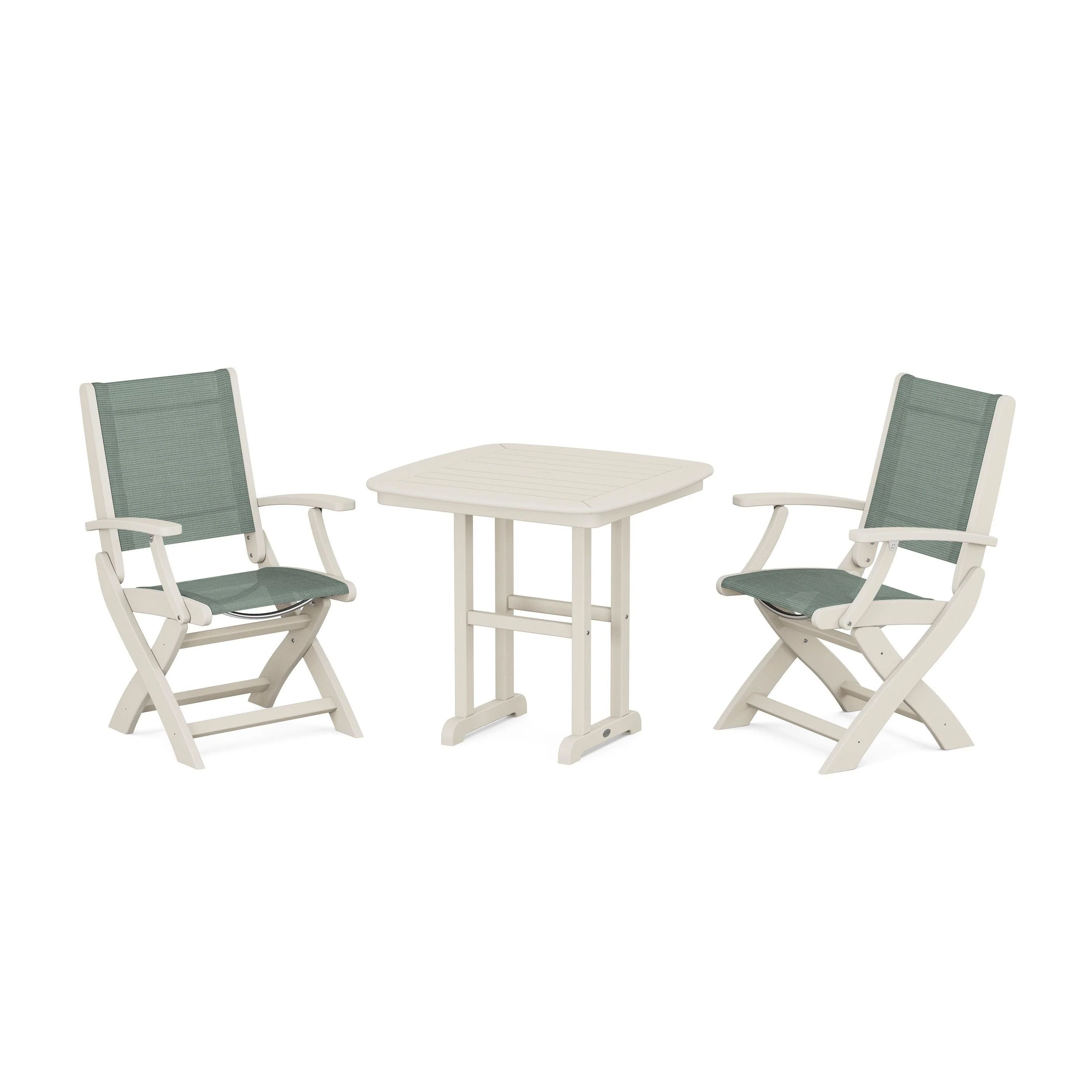 Coastal Folding Chair 3-Piece Dining Set - Image 24