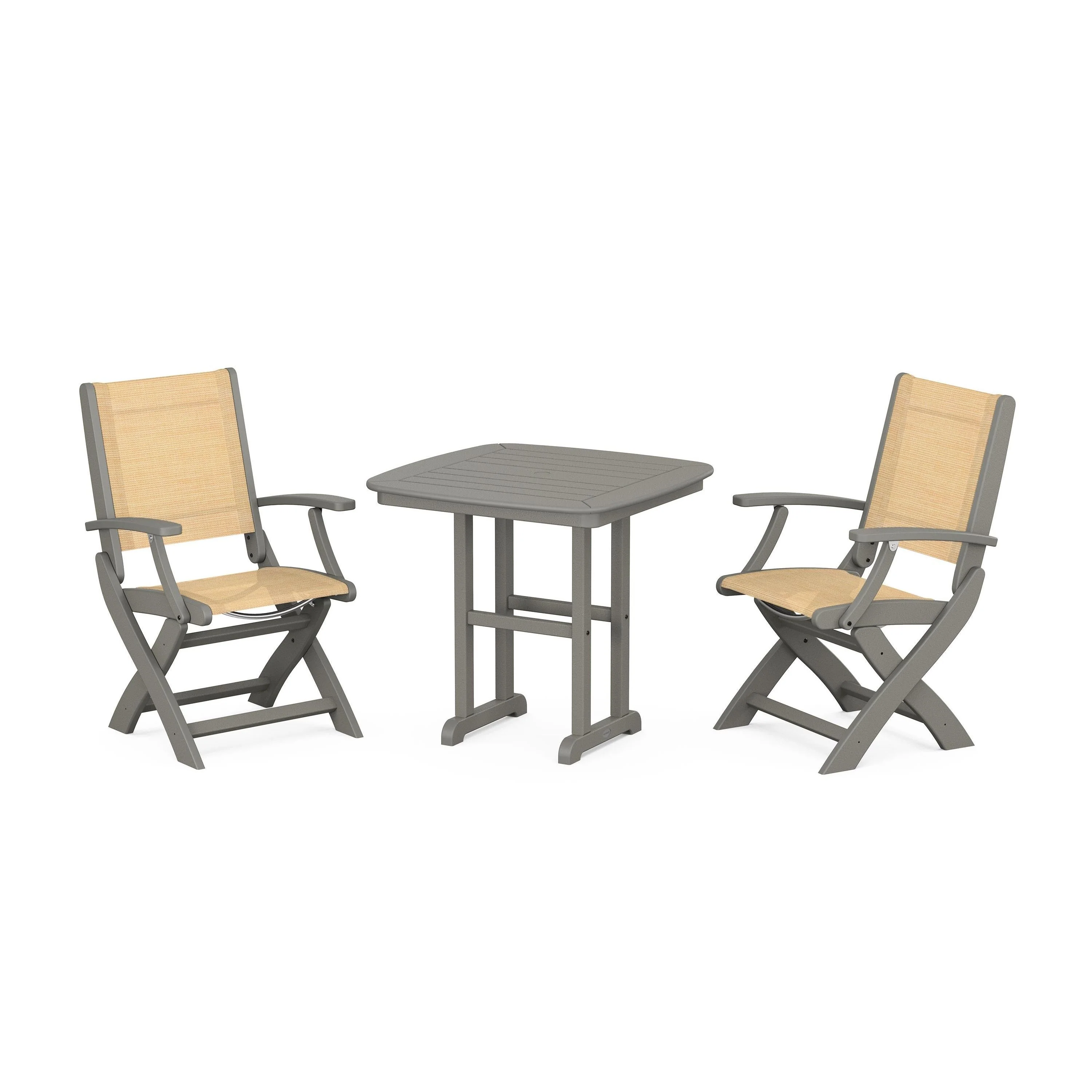 Coastal Folding Chair 3-Piece Dining Set - Image 92