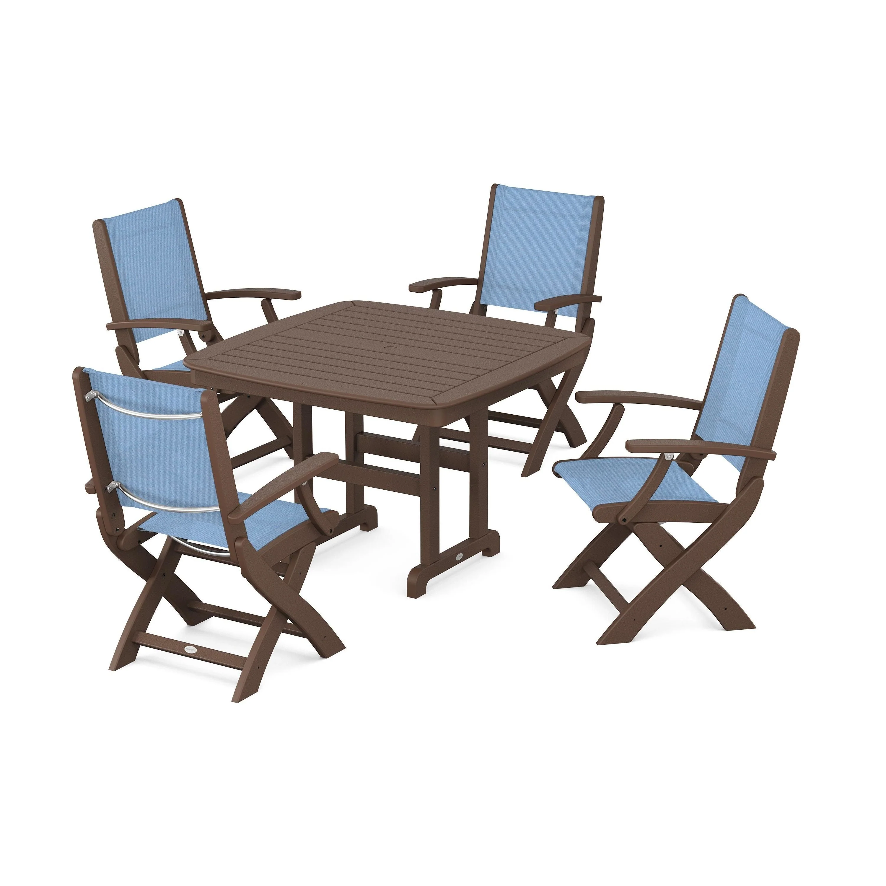 Coastal Folding Chair 5-Piece Dining Set - Image 103