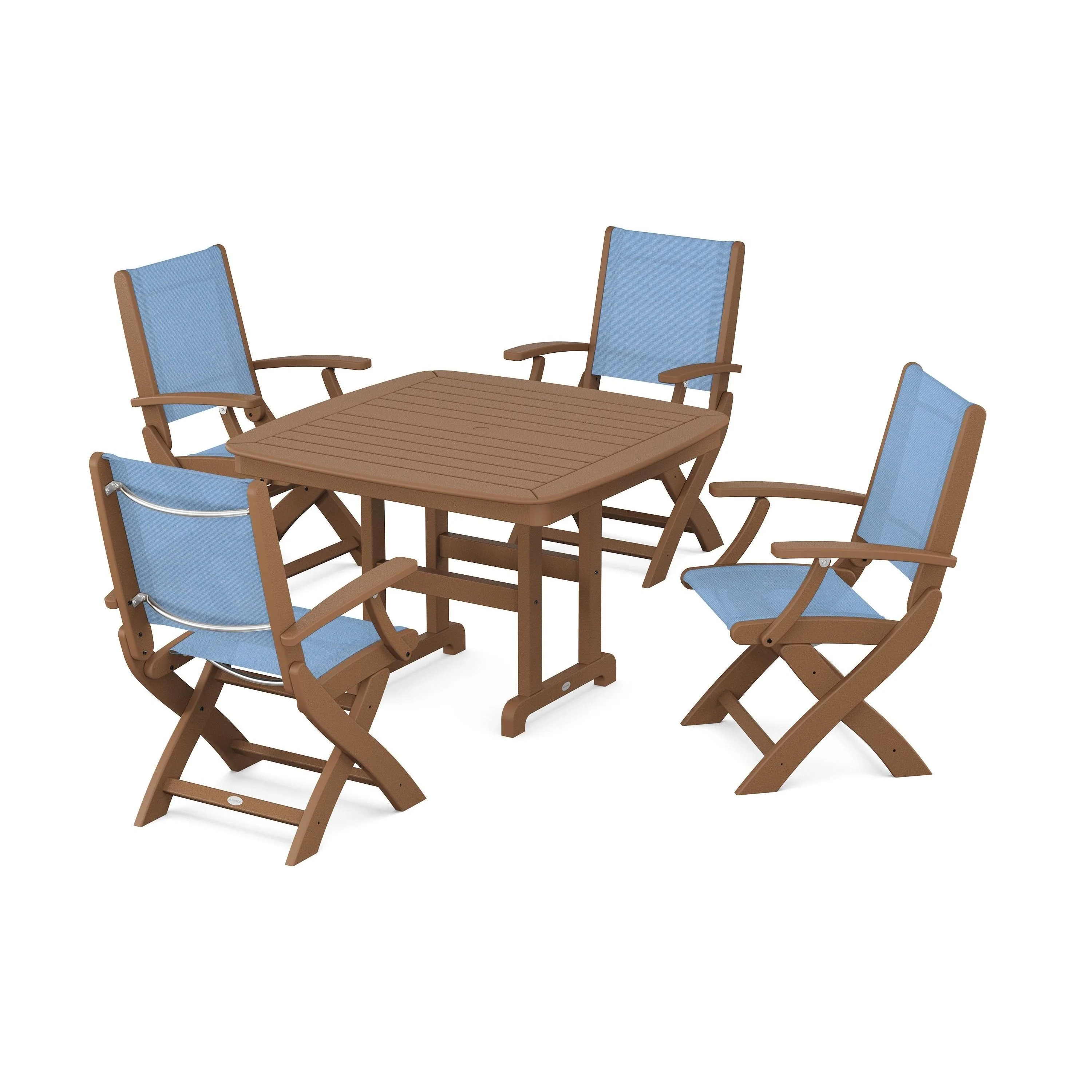 Coastal Folding Chair 5-Piece Dining Set - Image 69