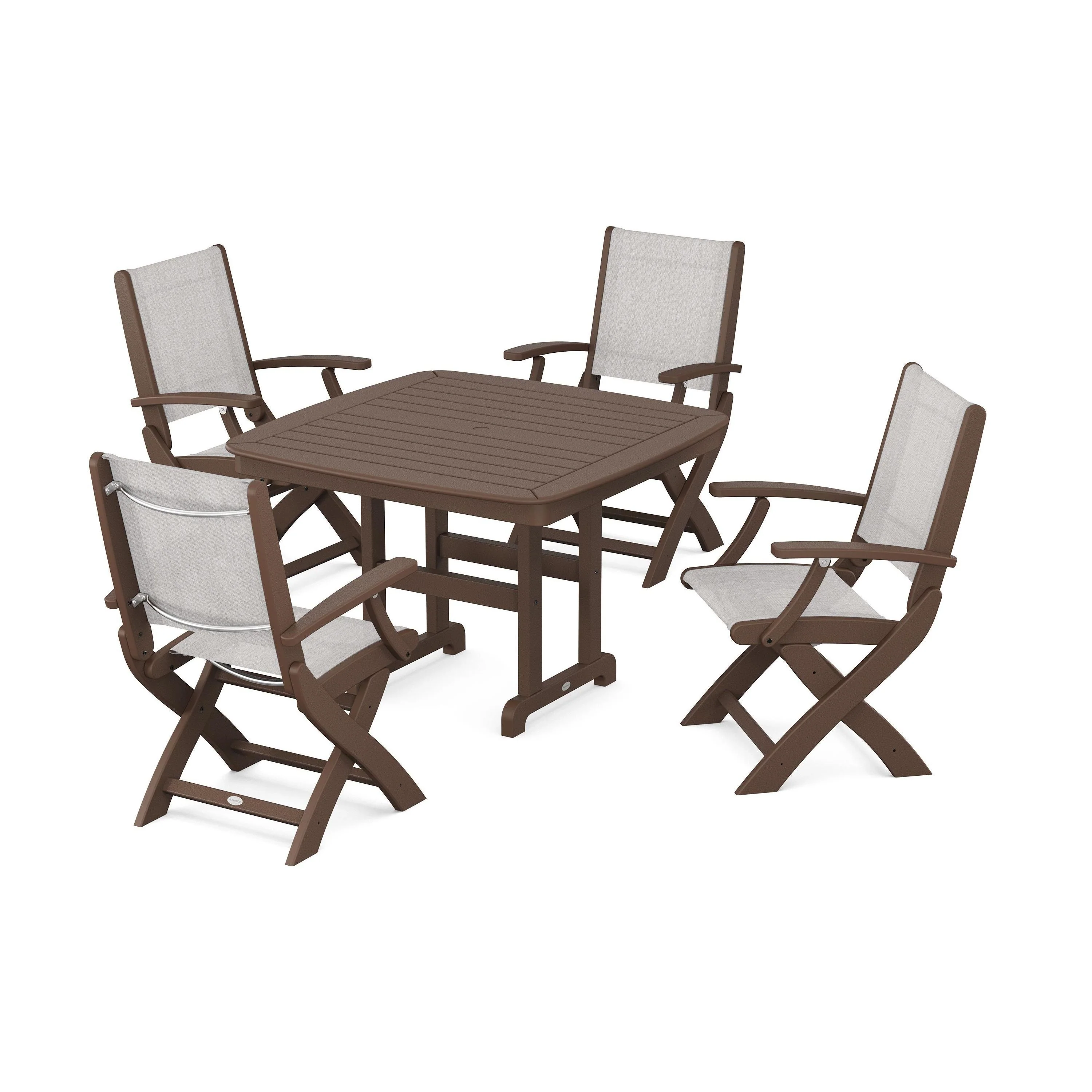 Coastal Folding Chair 5-Piece Dining Set - Image 81