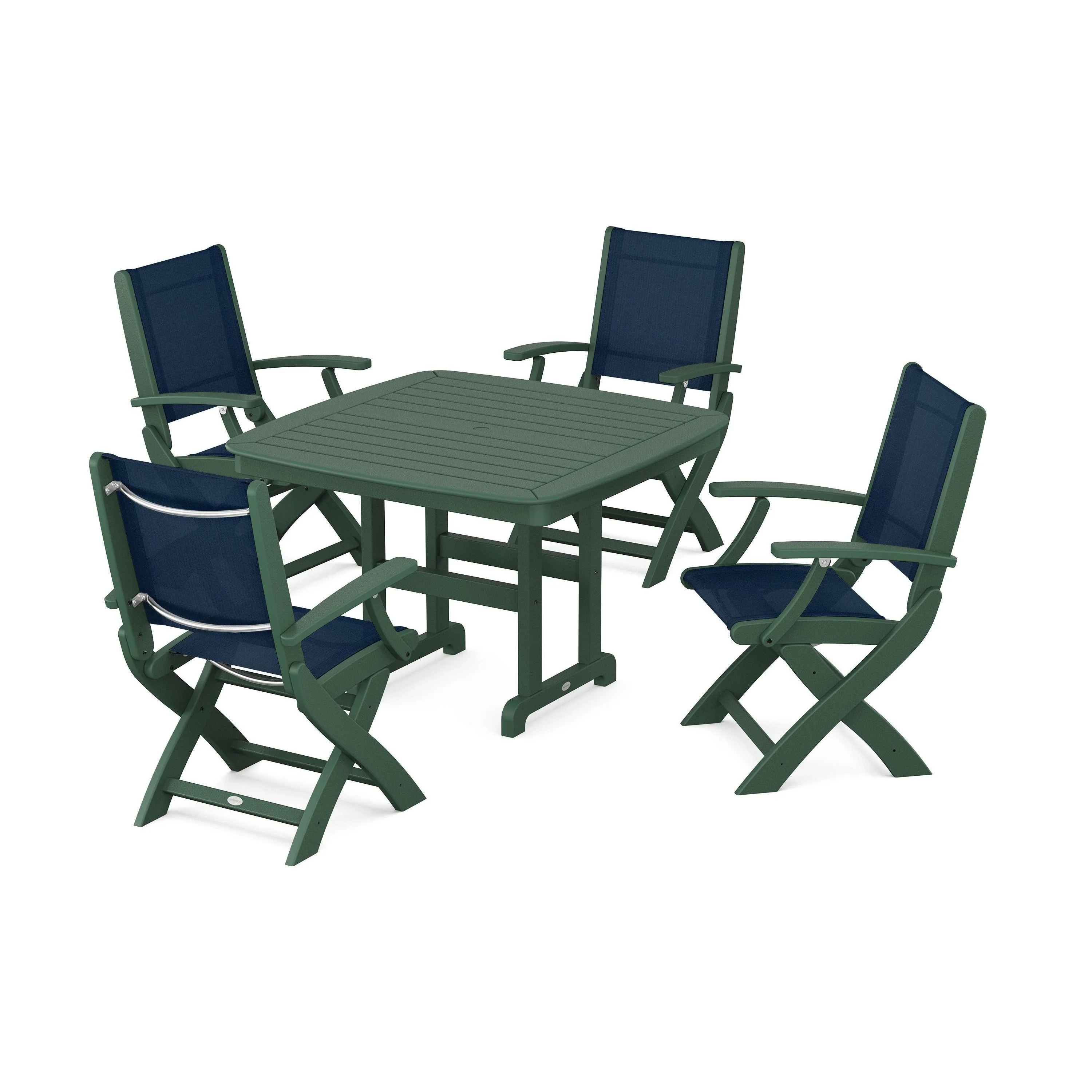 Coastal Folding Chair 5-Piece Dining Set - Image 83
