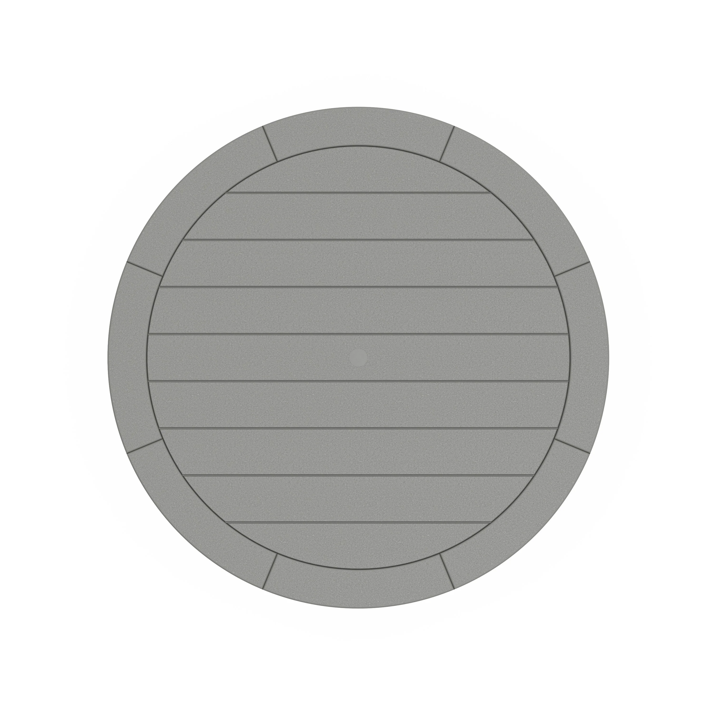 Coastal Folding Chair 5-Piece Round Dining Set with Trestle Legs - Image 2