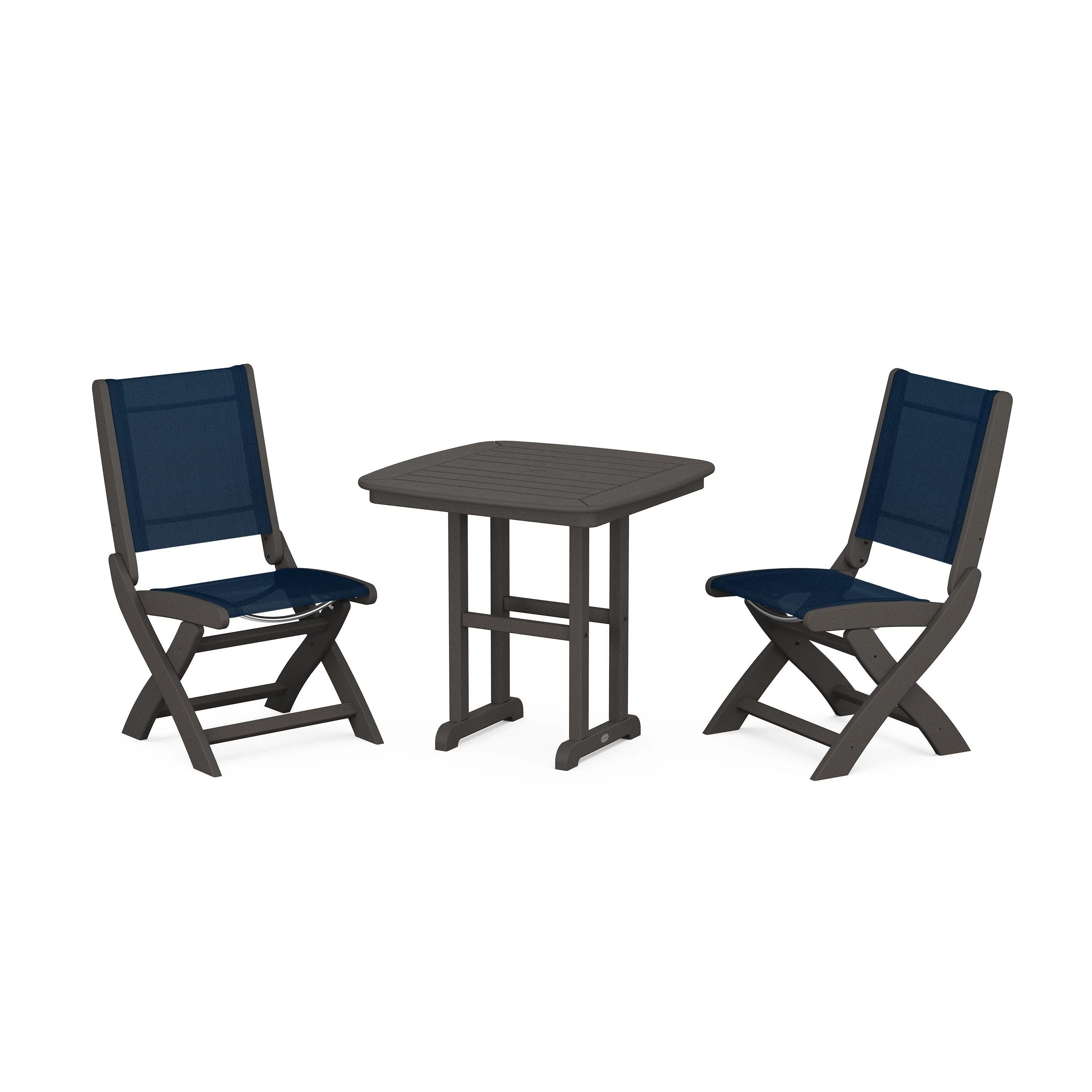 Coastal Folding Side Chair 3-Piece Dining Set - Image 25
