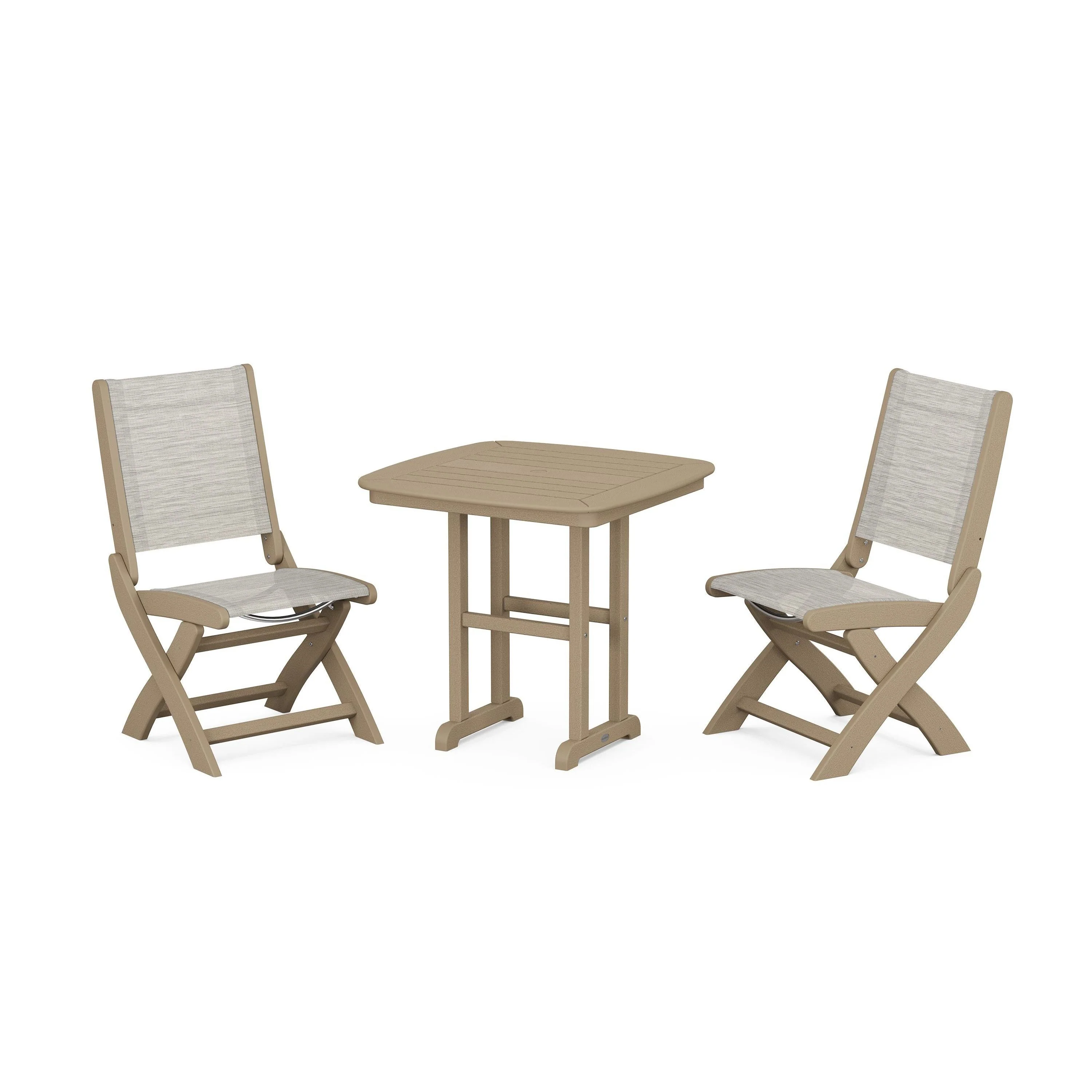 Coastal Folding Side Chair 3-Piece Dining Set - Image 94