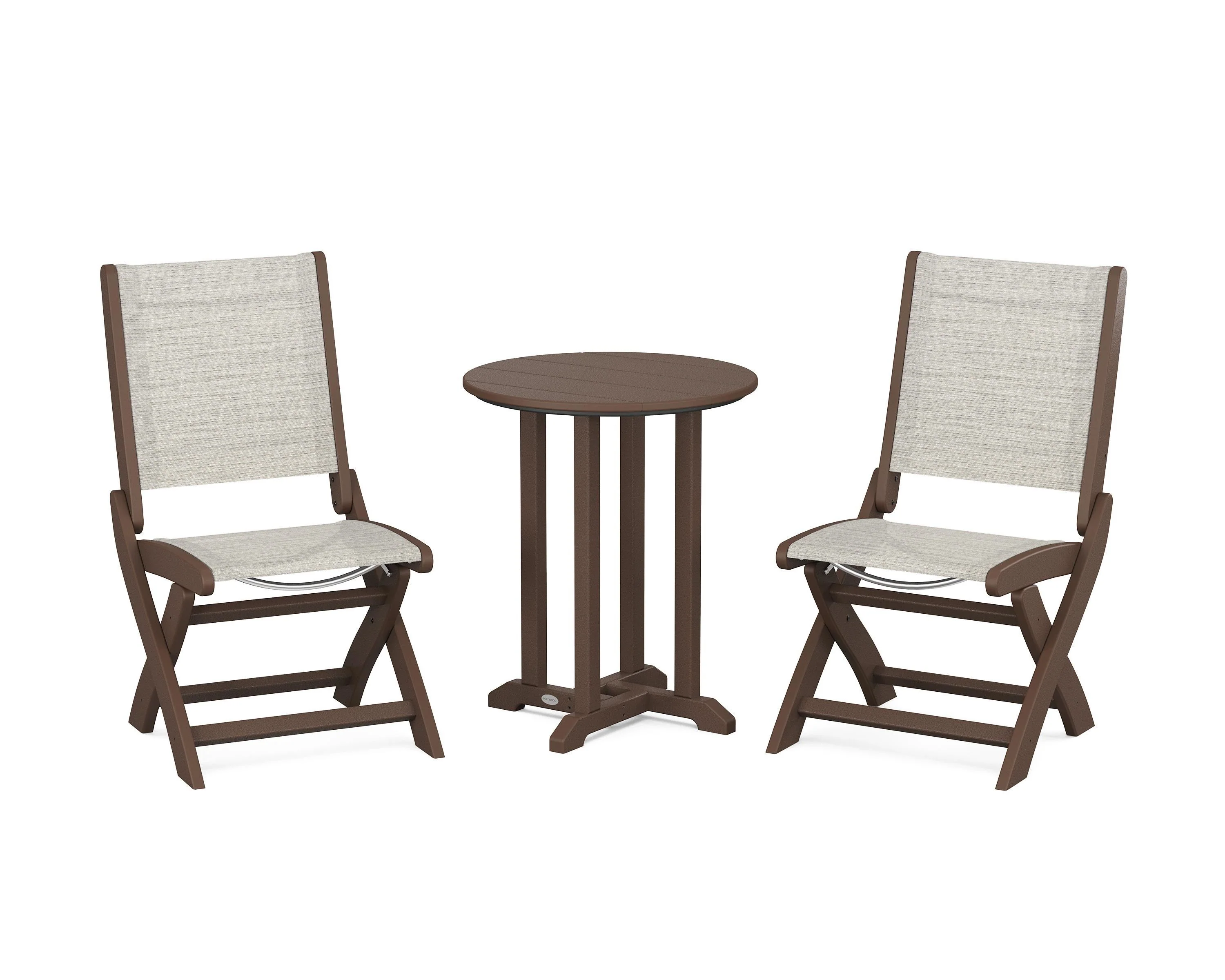 Coastal Folding Side Chair 3-Piece Round Bistro Dining Set - Image 71