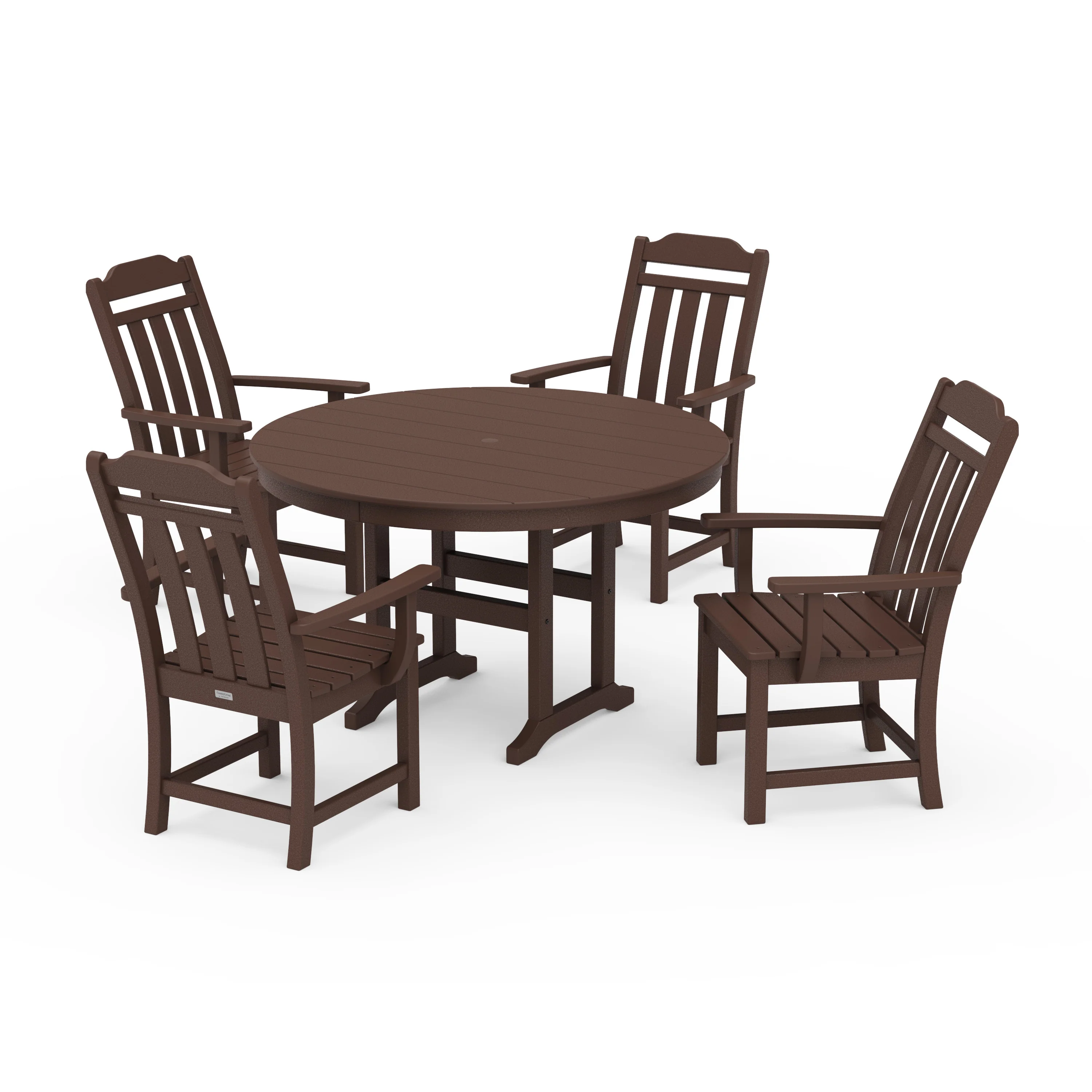 Cottage 5-Piece Round Farmhouse Dining Set - Image 7