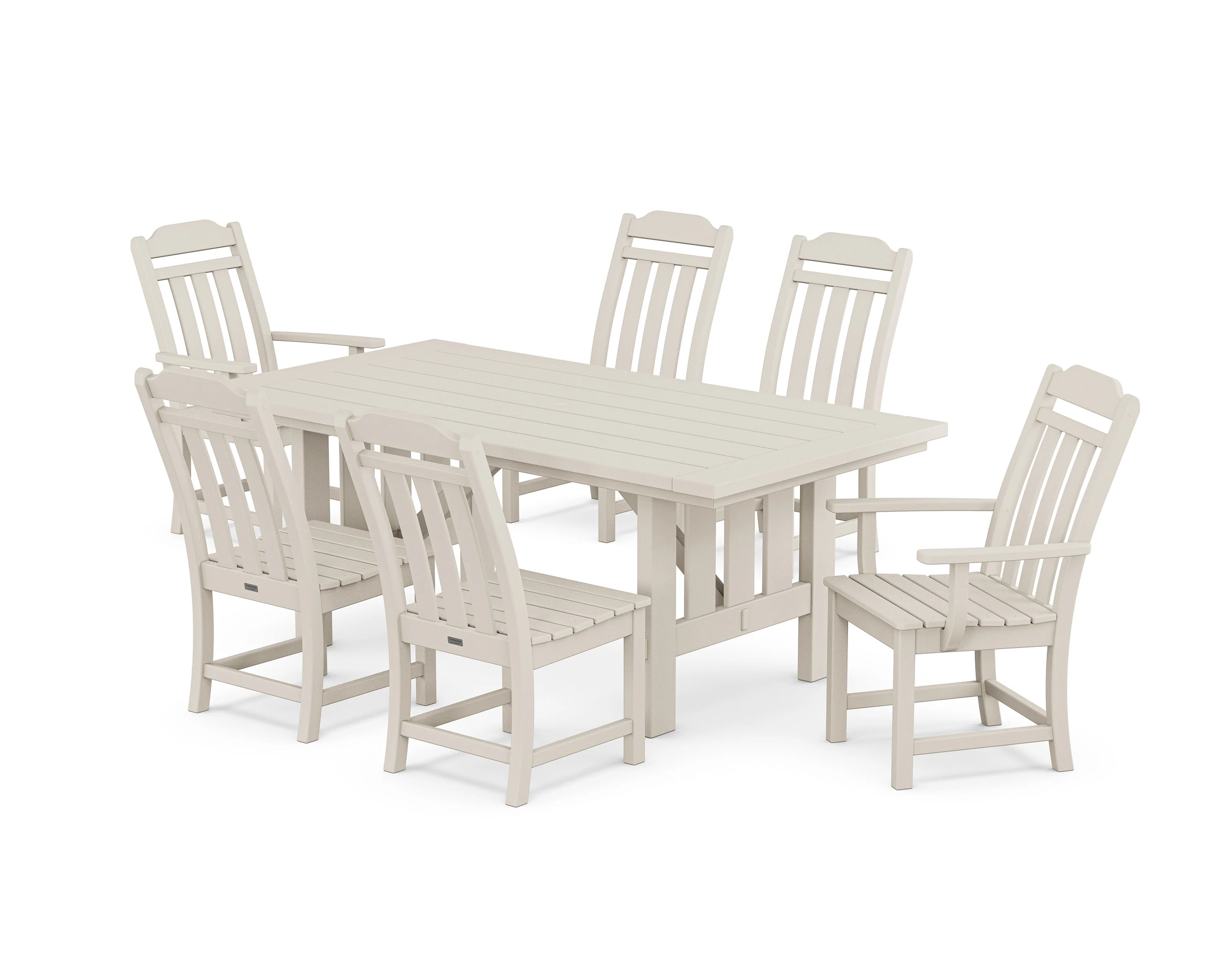 Cottage 7-Piece Dining Set with Mission Table - Image 9