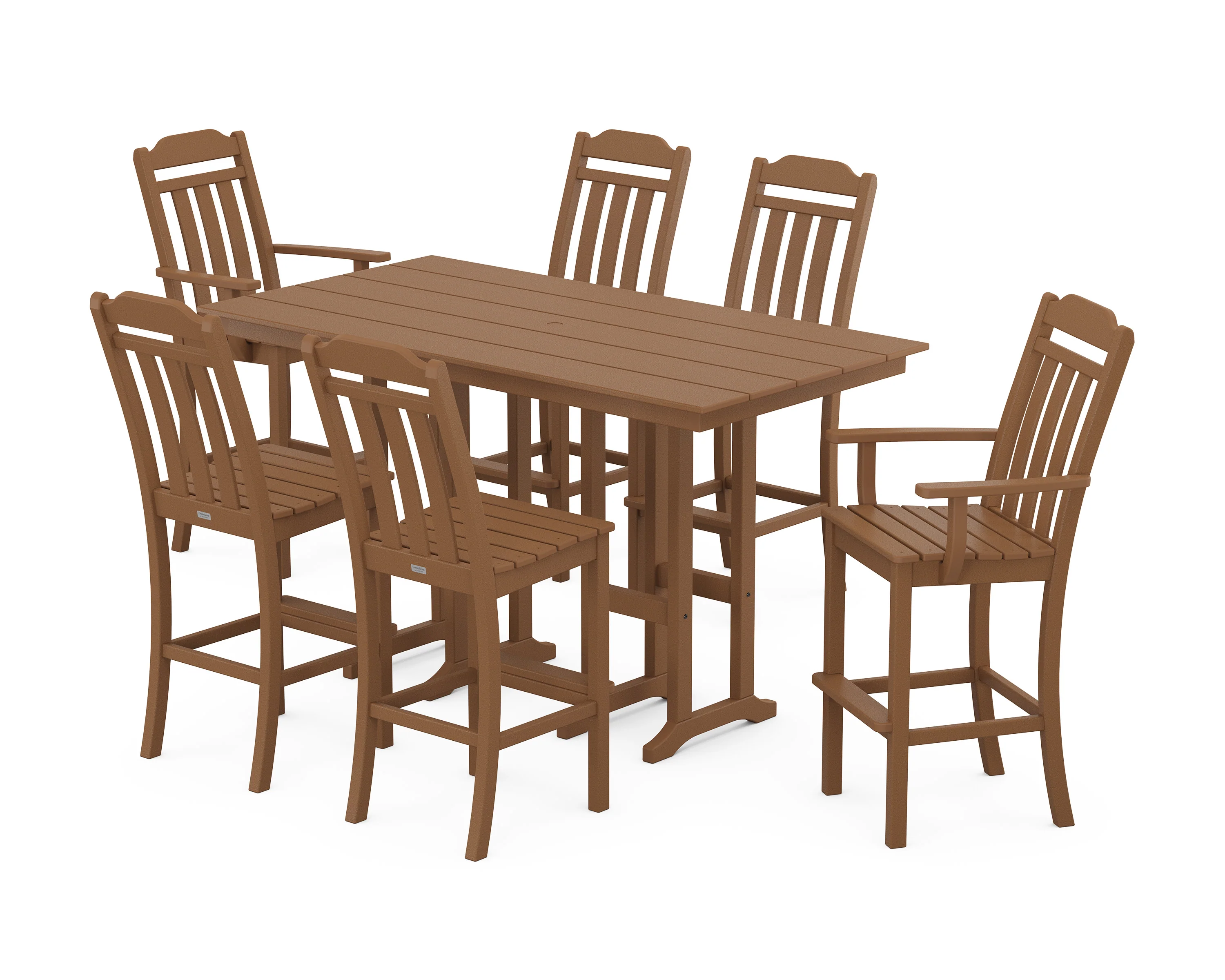 Cottage 7-Piece Farmhouse Bar Set - Image 4
