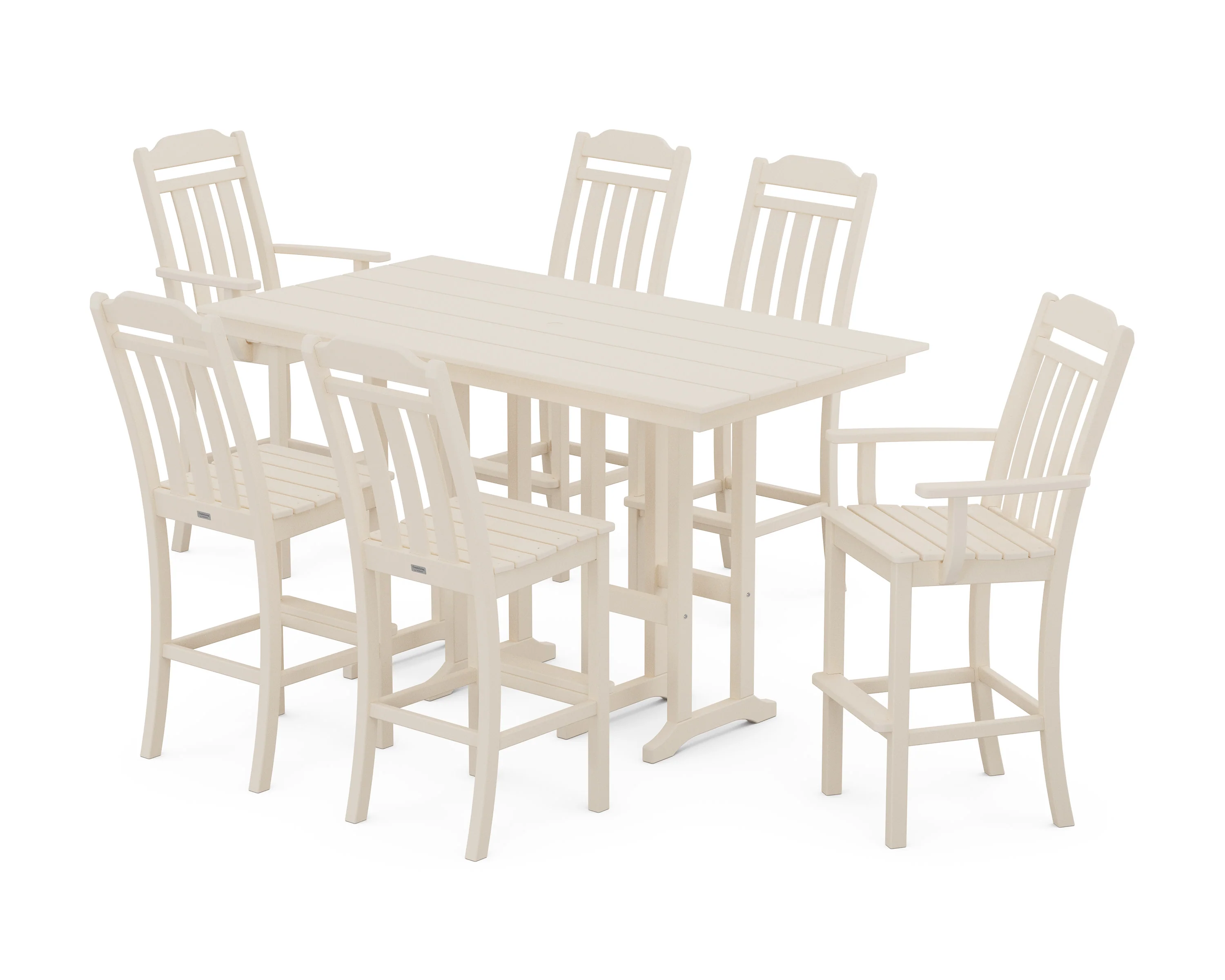 Cottage 7-Piece Farmhouse Bar Set - Image 5