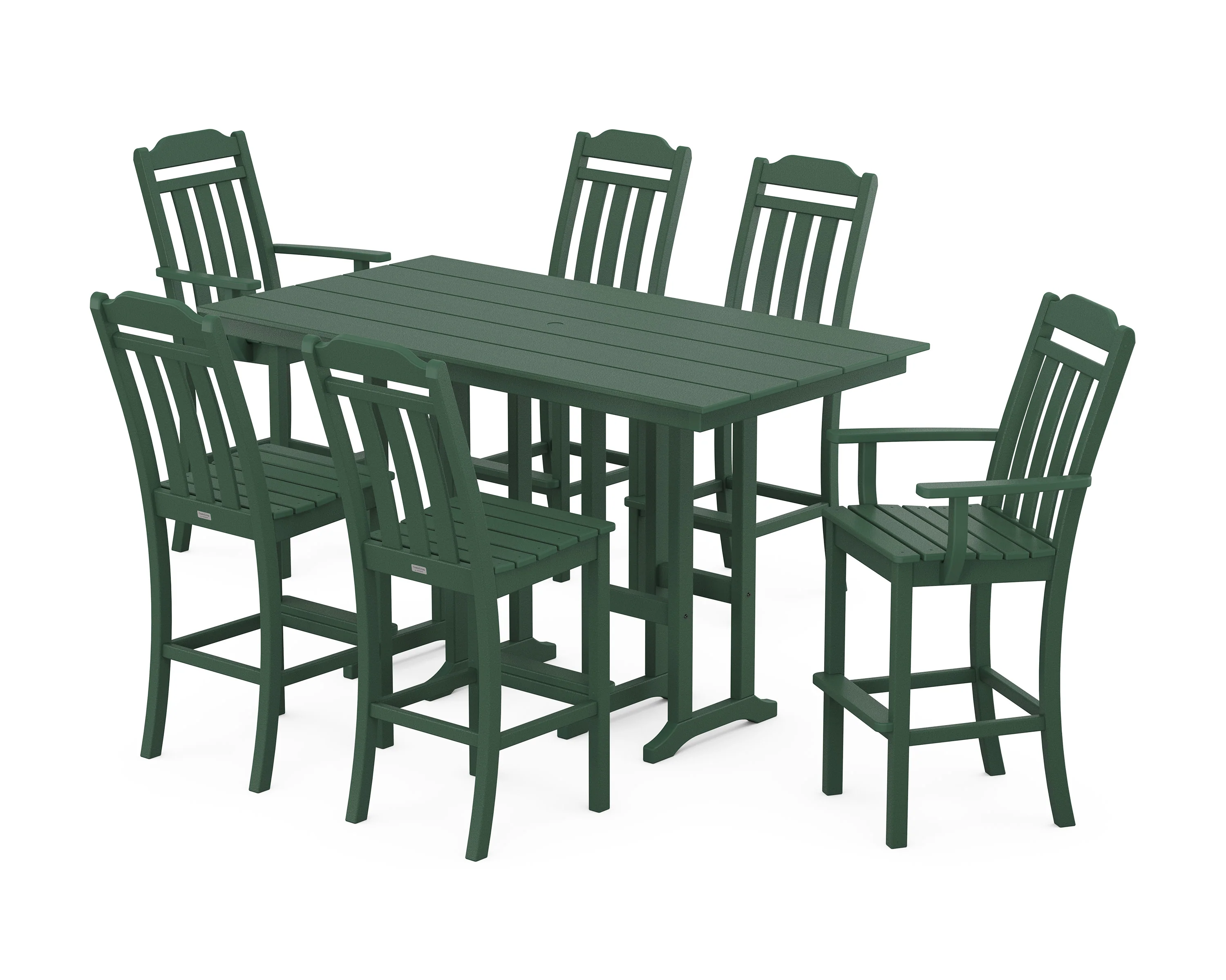 Cottage 7-Piece Farmhouse Bar Set - Image 6