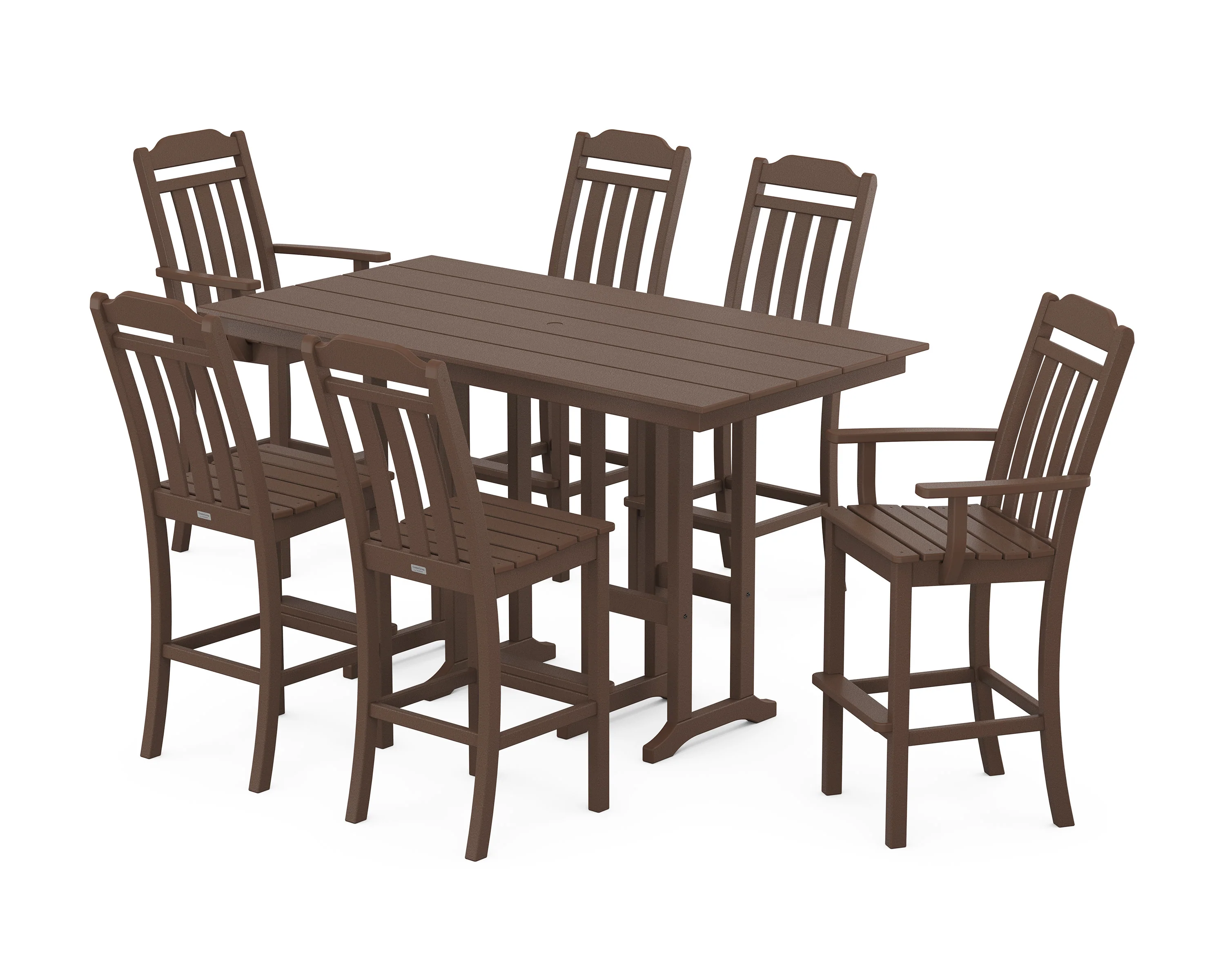 Cottage 7-Piece Farmhouse Bar Set - Image 7