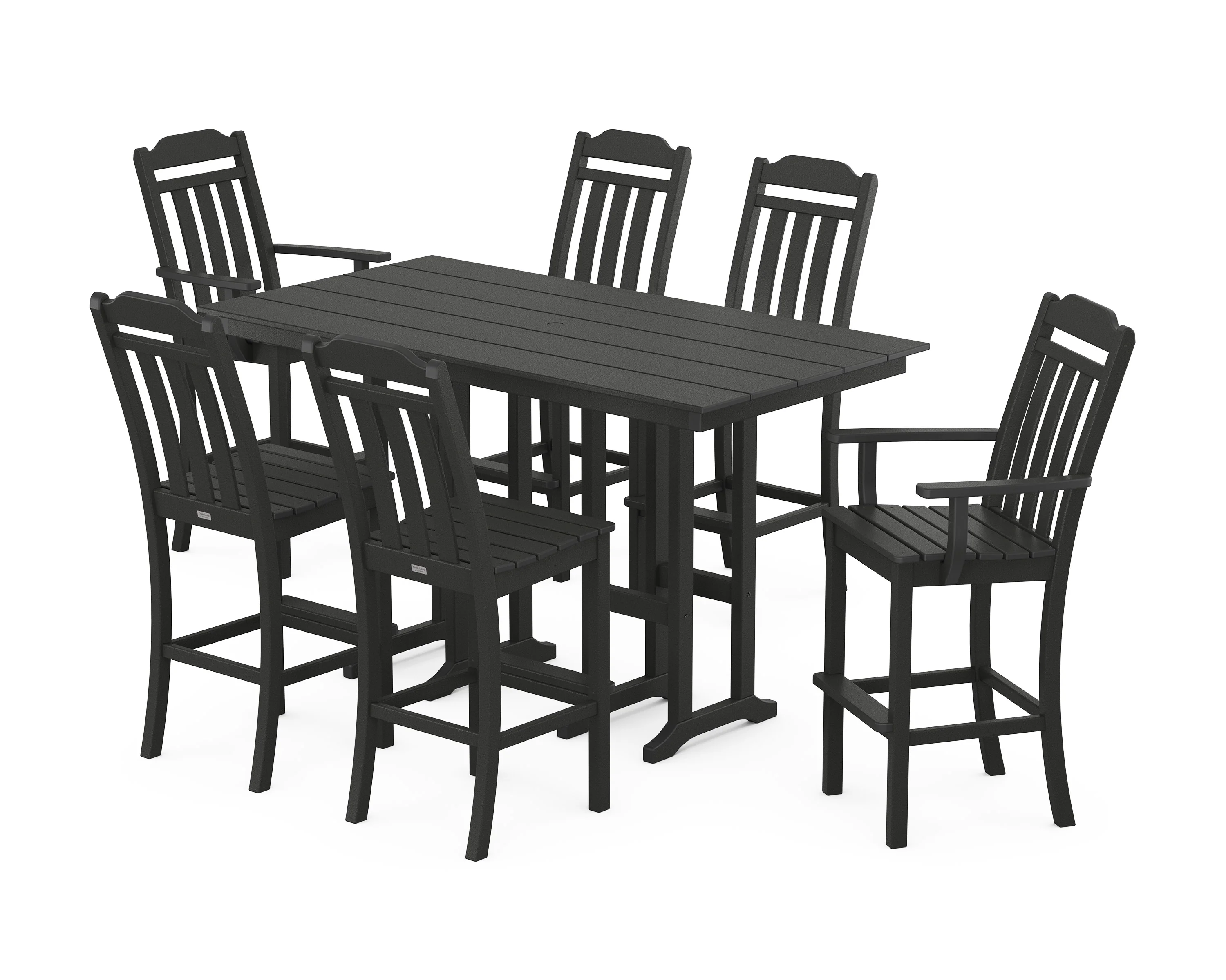 Cottage 7-Piece Farmhouse Bar Set - Image 9