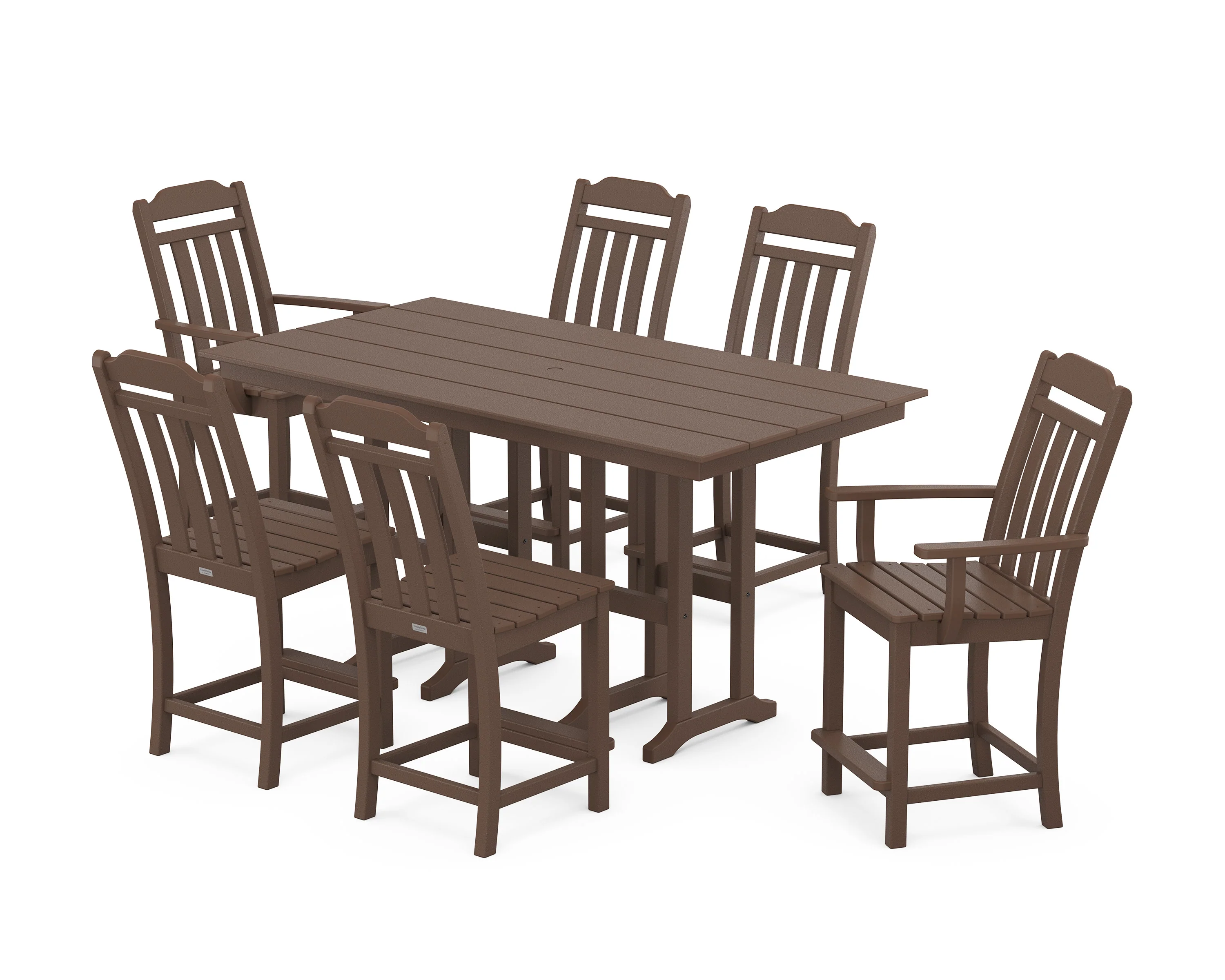Cottage 7-Piece Farmhouse Counter Set - Image 4
