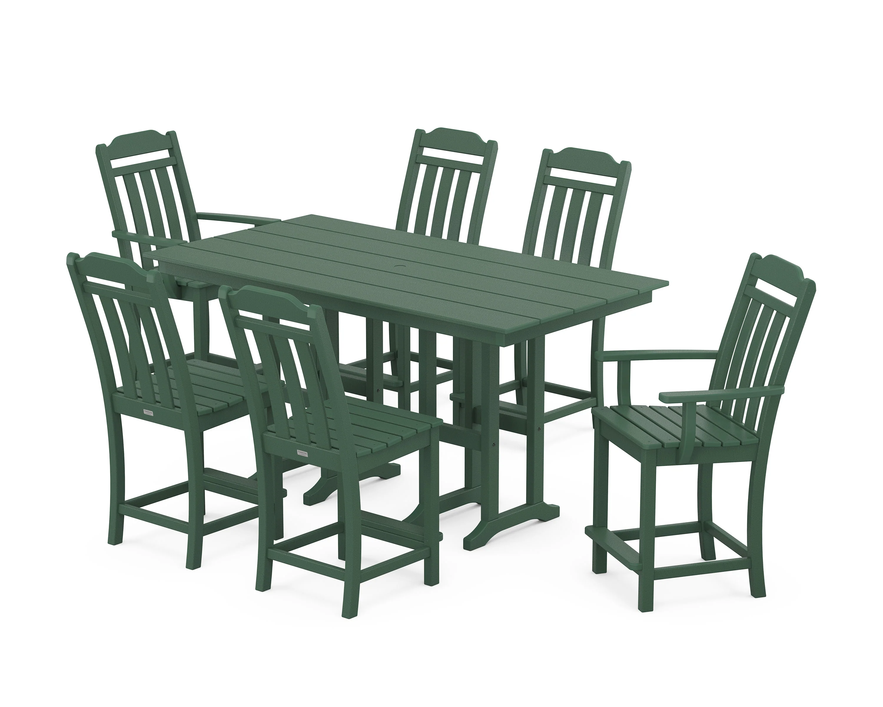 Cottage 7-Piece Farmhouse Counter Set - Image 6