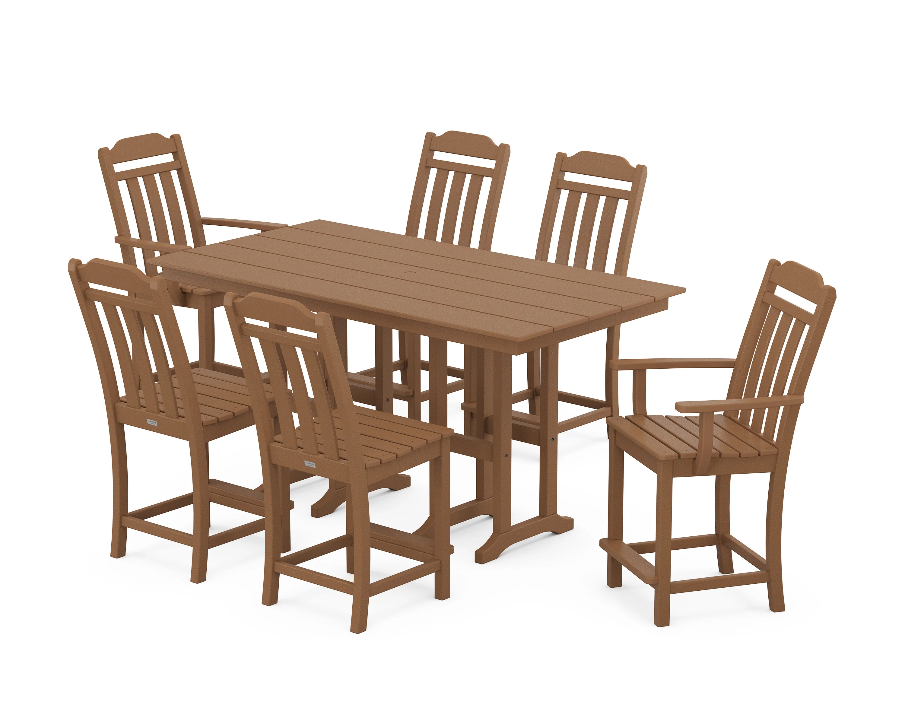 Cottage 7-Piece Farmhouse Counter Set - Image 7