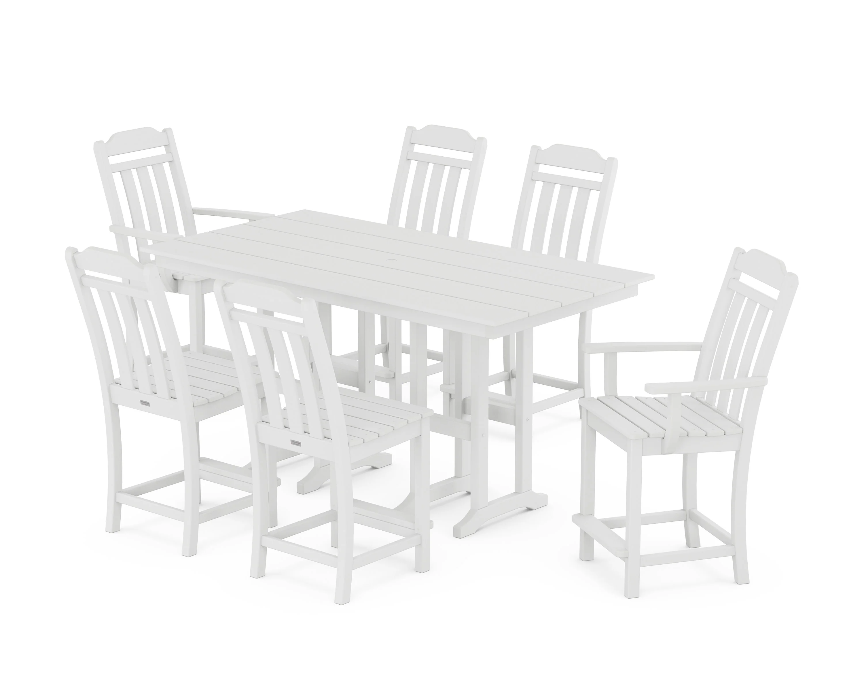 Cottage 7-Piece Farmhouse Counter Set - Image 8