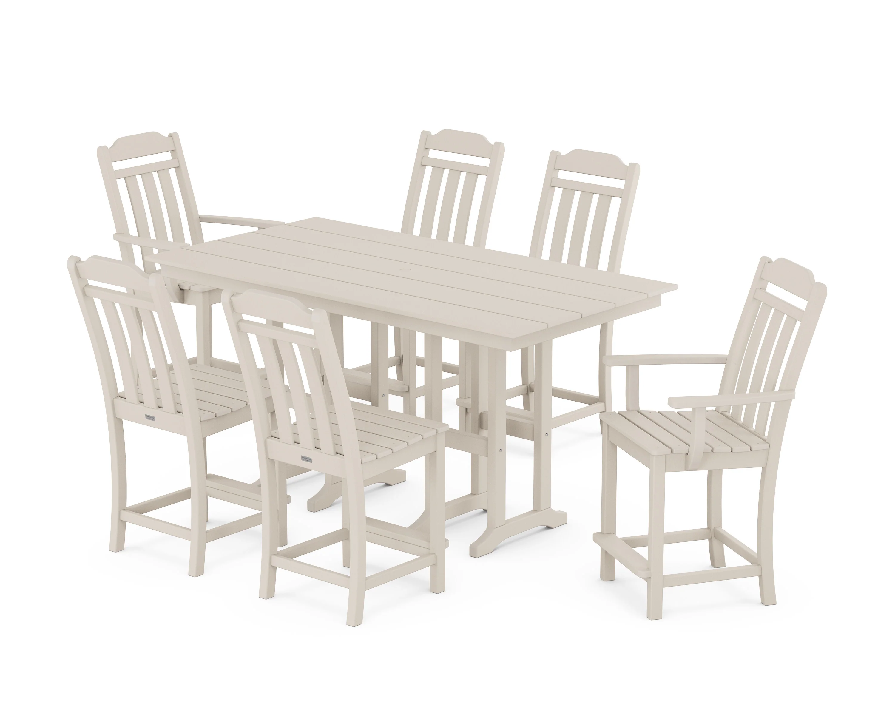 Cottage 7-Piece Farmhouse Counter Set - Image 9