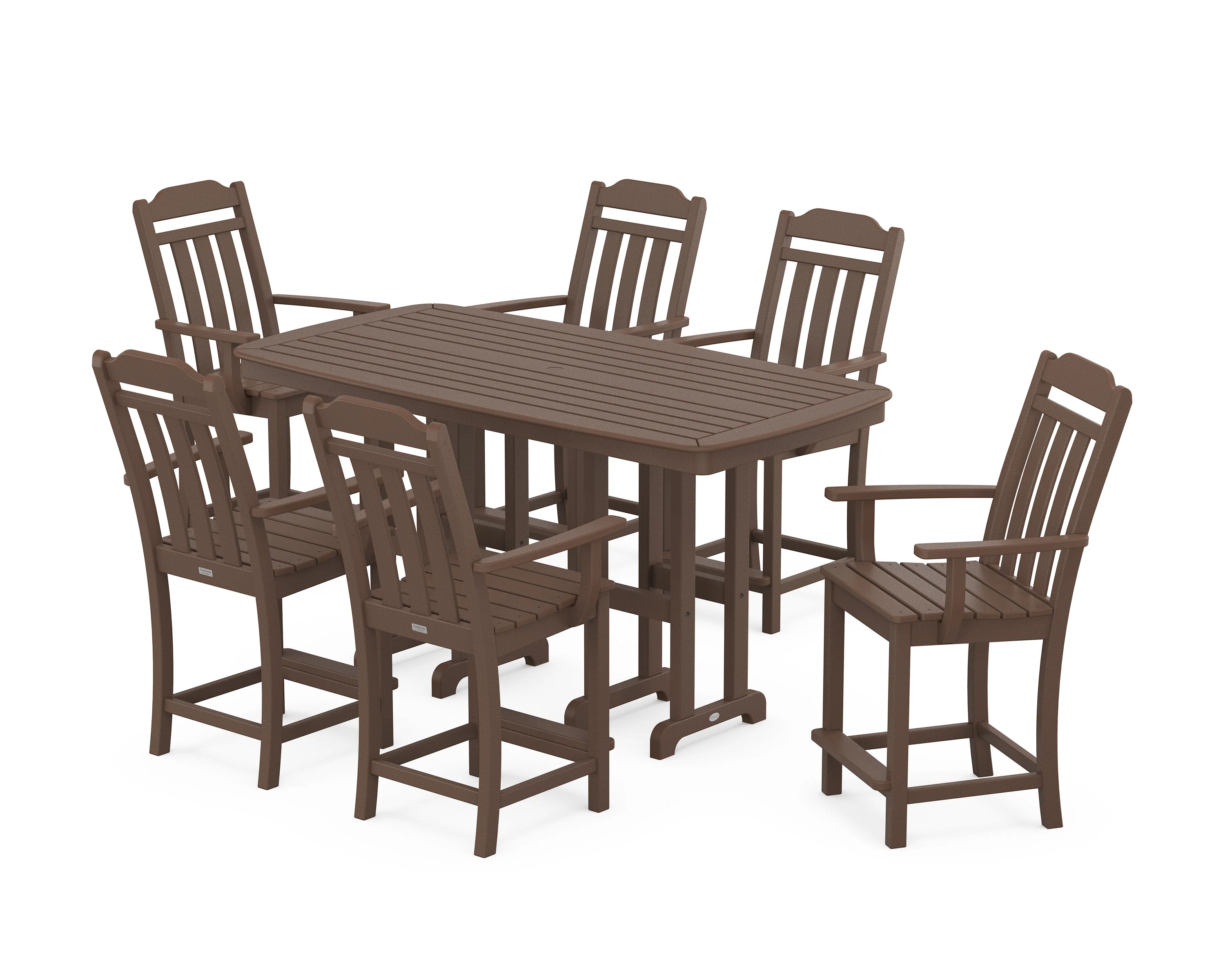 Cottage Arm Chair 7-Piece Counter Set - Image 4