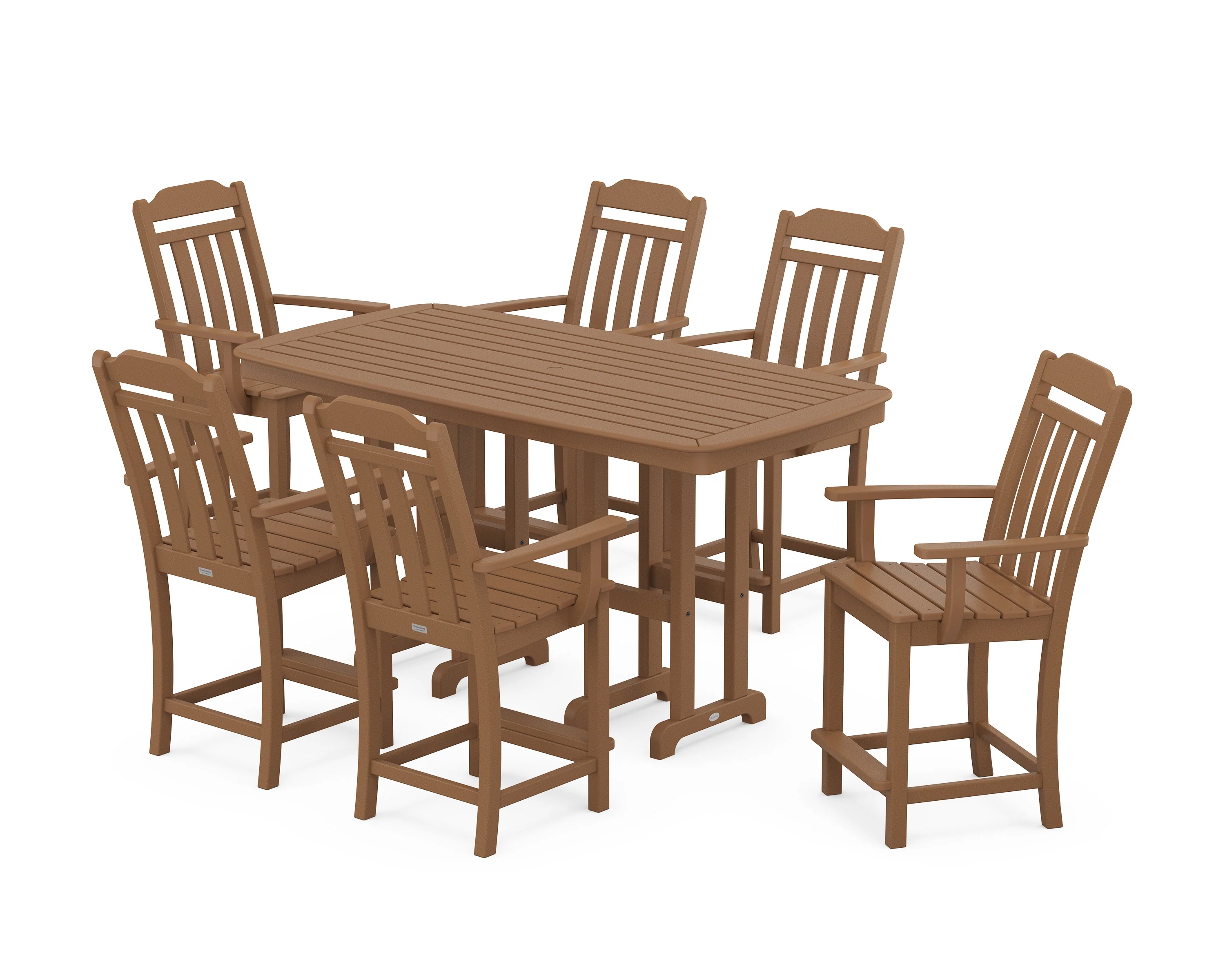 Cottage Arm Chair 7-Piece Counter Set - Image 7