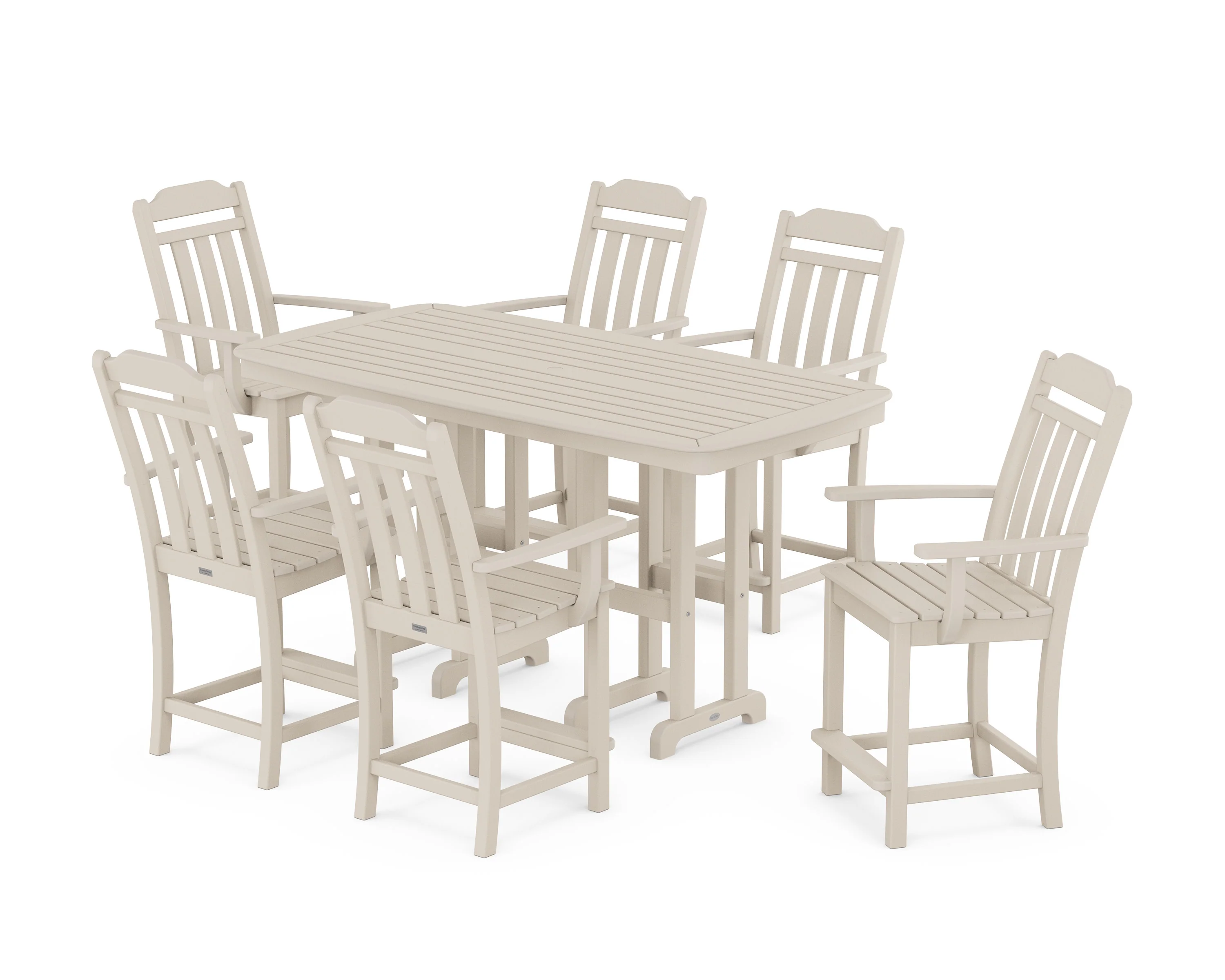 Cottage Arm Chair 7-Piece Counter Set - Image 9