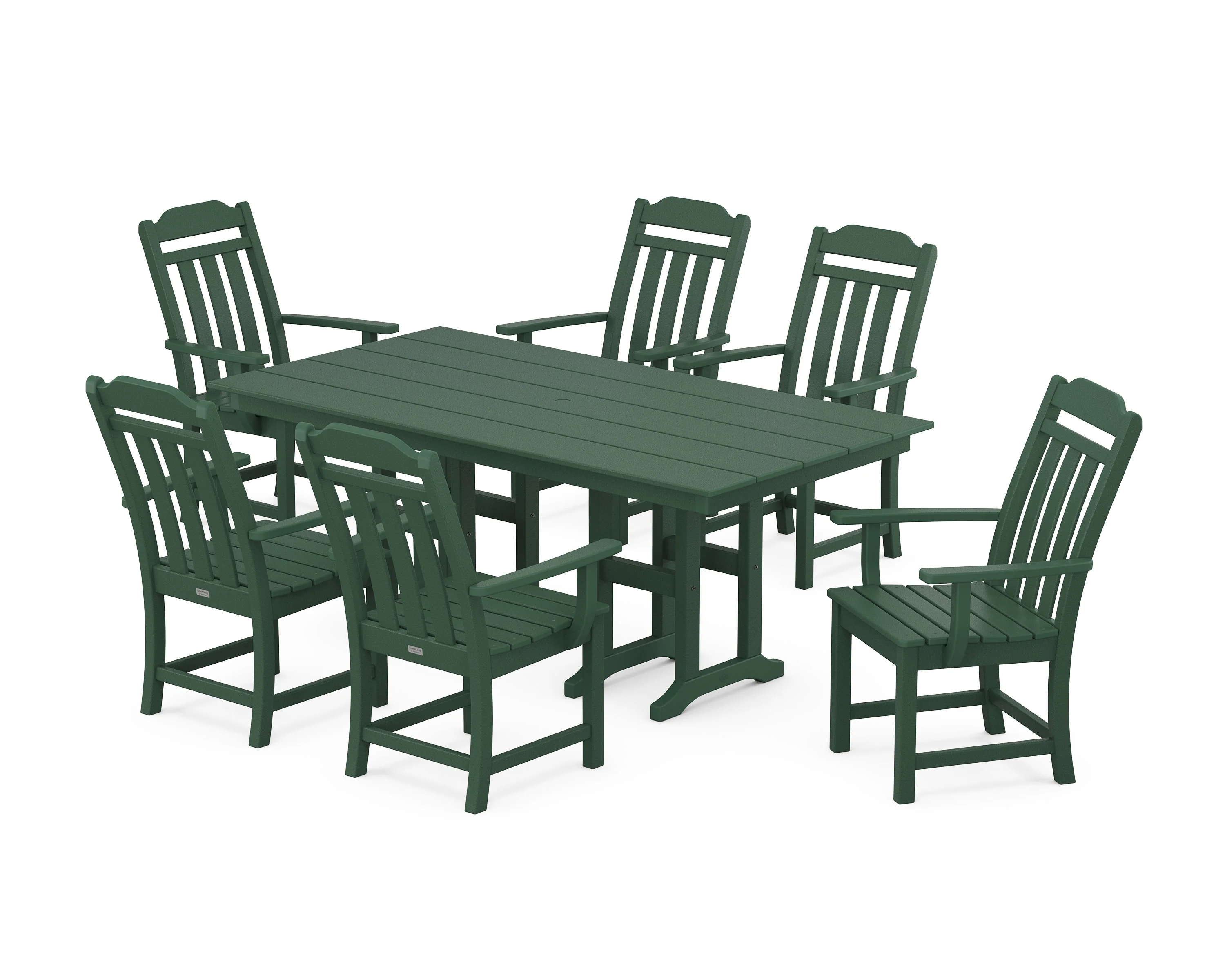 Cottage Arm Chair 7-Piece Farmhouse Dining Set - Image 5