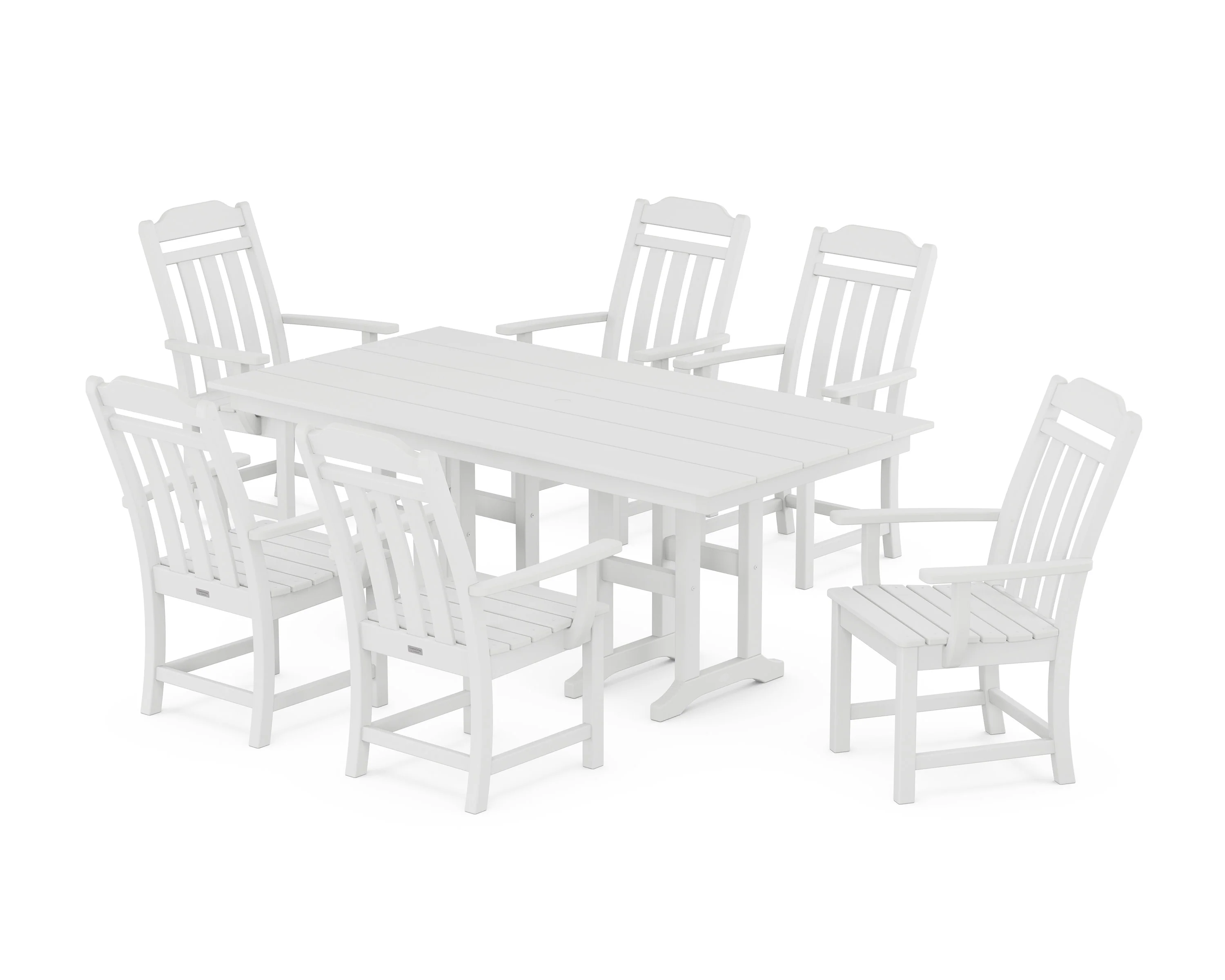 Cottage Arm Chair 7-Piece Farmhouse Dining Set - Image 7