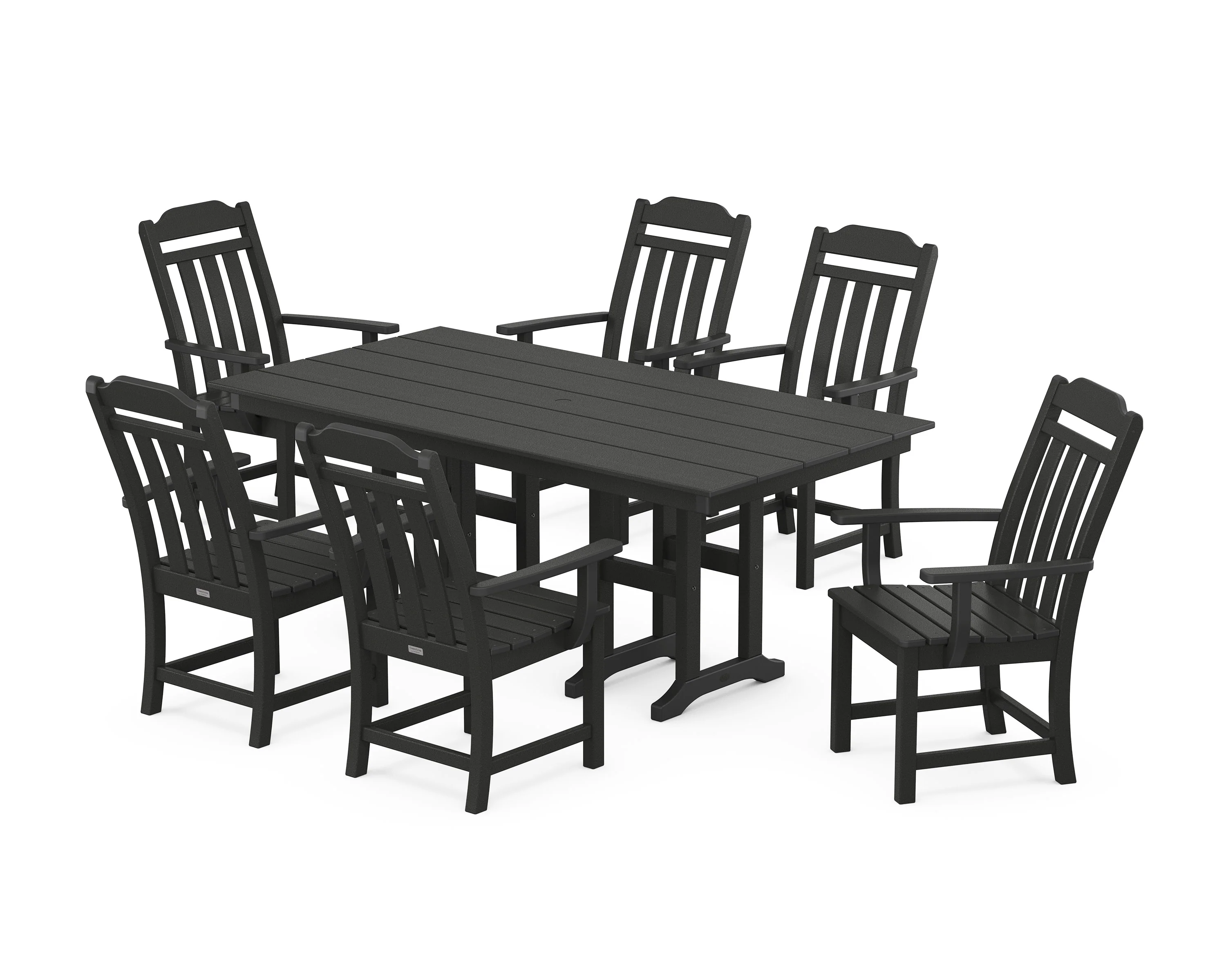 Cottage Arm Chair 7-Piece Farmhouse Dining Set - Image 9